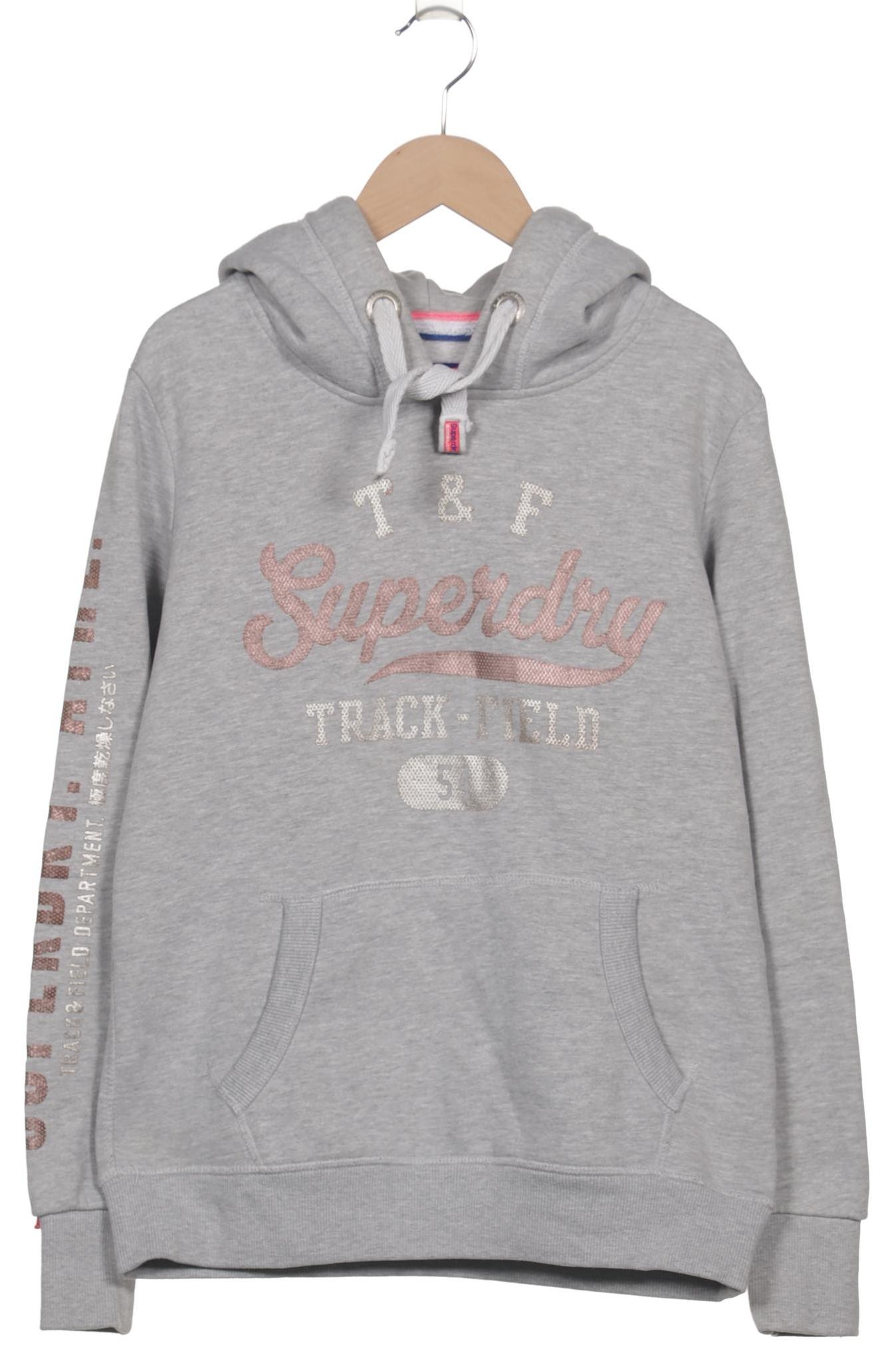 

Superdry Damen Kapuzenpullover, grau, Gr. 40