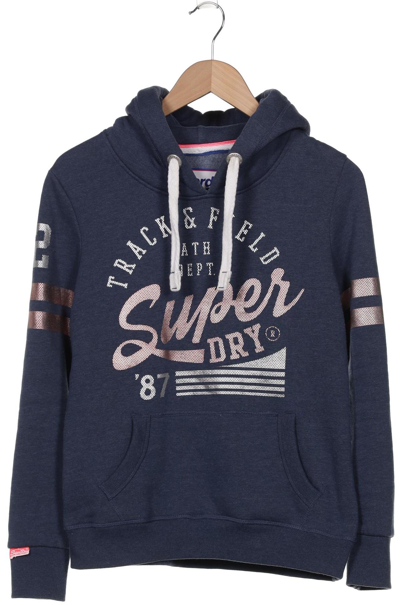 

Superdry Damen Kapuzenpullover, blau, Gr. 40