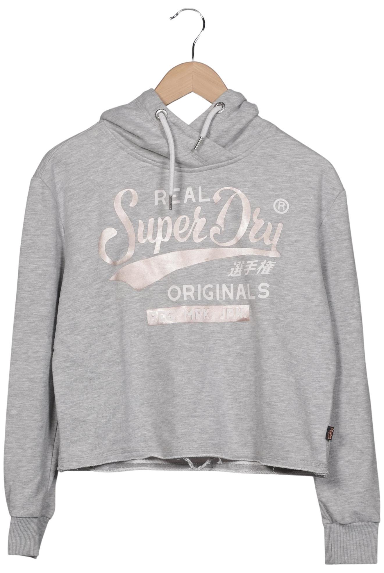 

Superdry Damen Kapuzenpullover, grau, Gr. 34