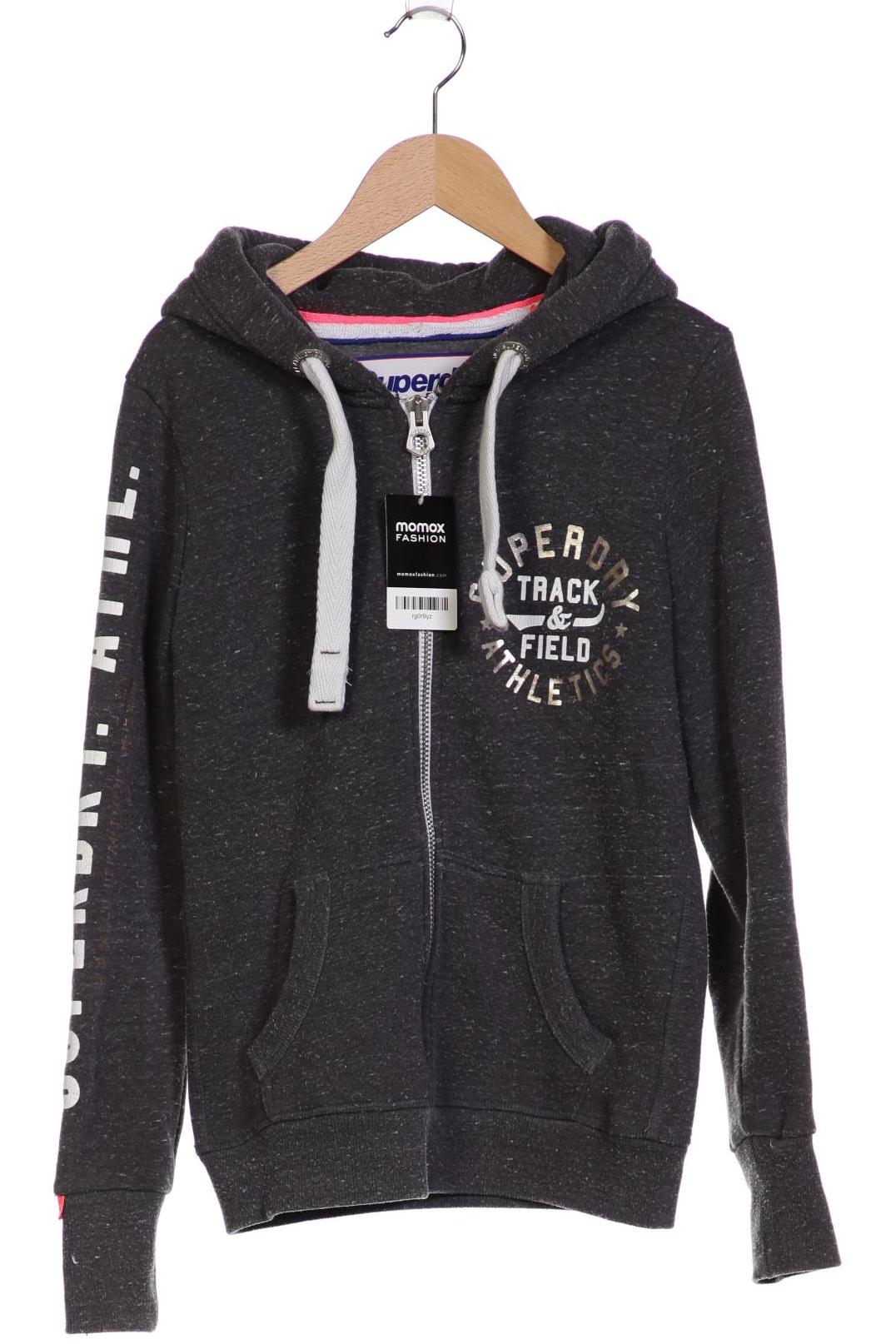 

Superdry Damen Kapuzenpullover, grau, Gr. 34