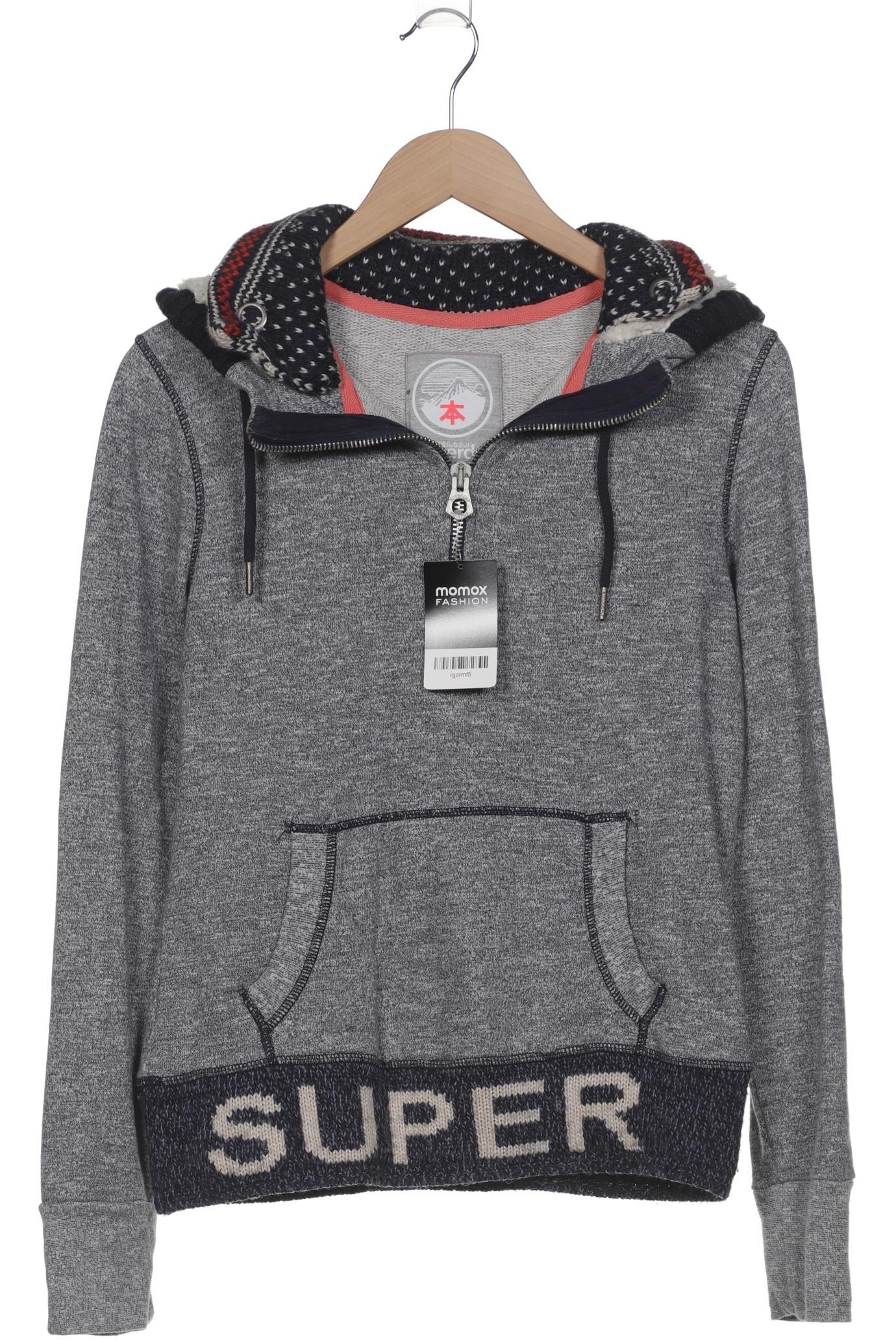 

Superdry Damen Kapuzenpullover, blau, Gr. 38