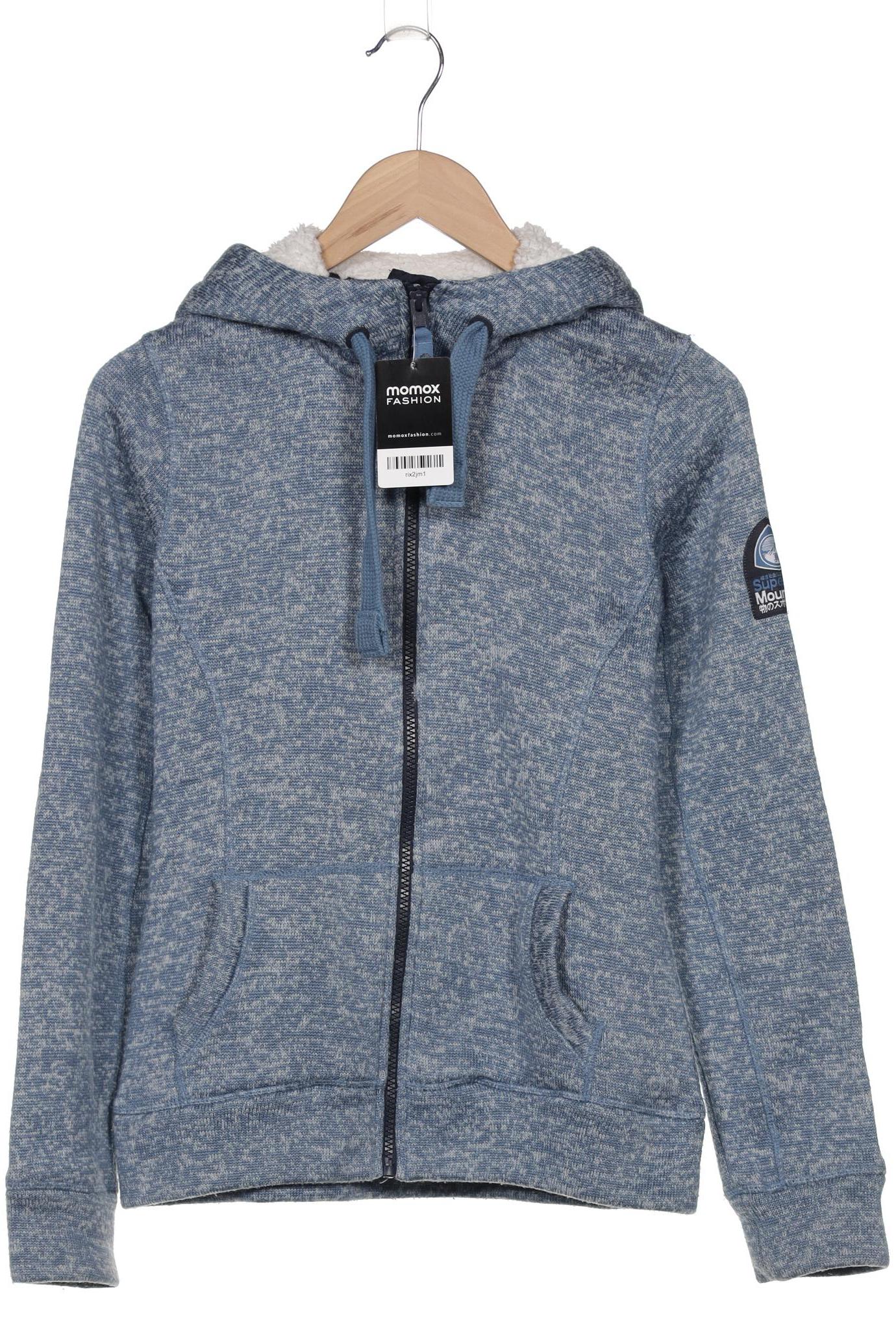 

Superdry Damen Kapuzenpullover, blau, Gr. 36