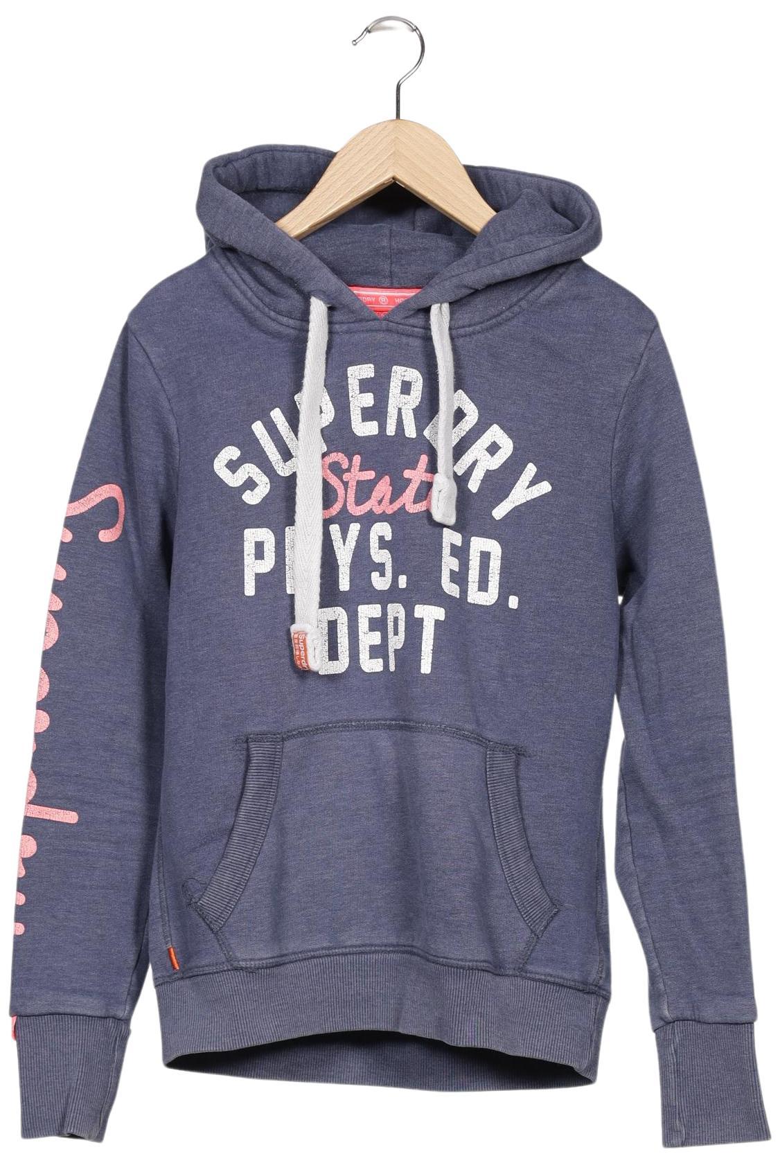 

Superdry Damen Kapuzenpullover, blau, Gr. 36