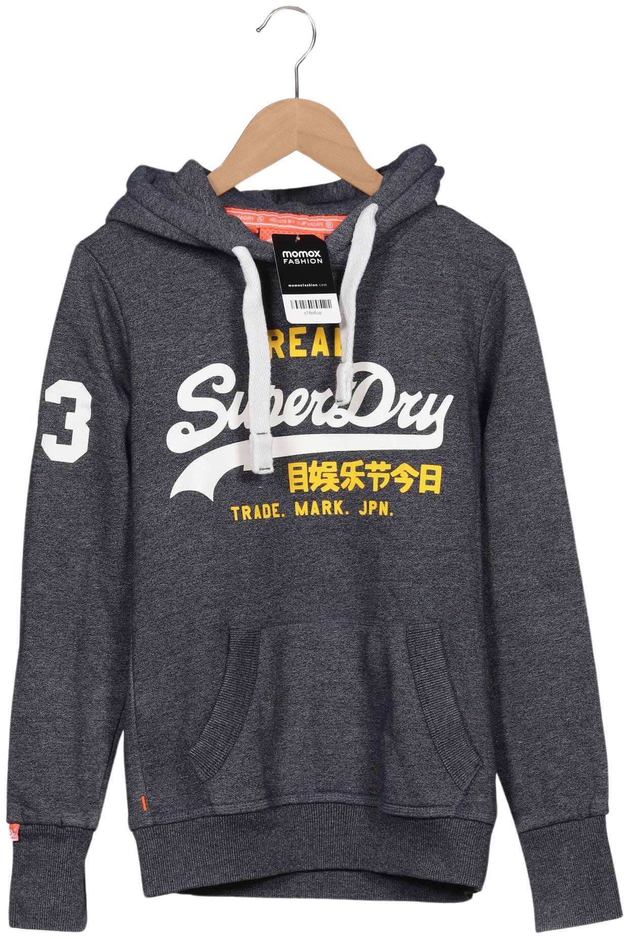 

Superdry Damen Kapuzenpullover, grau, Gr. 34