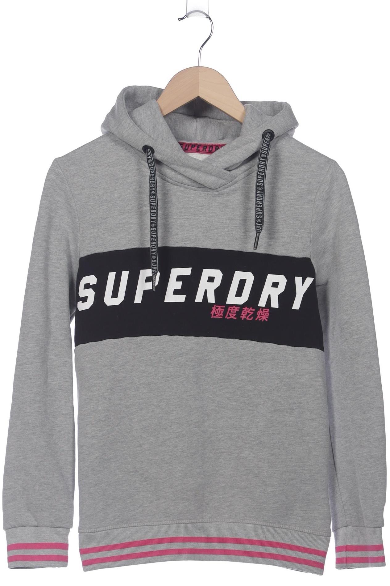 

Superdry Damen Kapuzenpullover, grau, Gr. 38