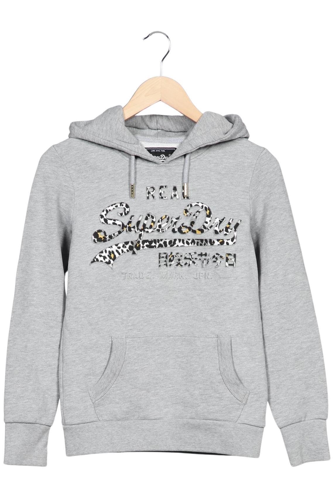 

Superdry Damen Kapuzenpullover, grau, Gr. 36