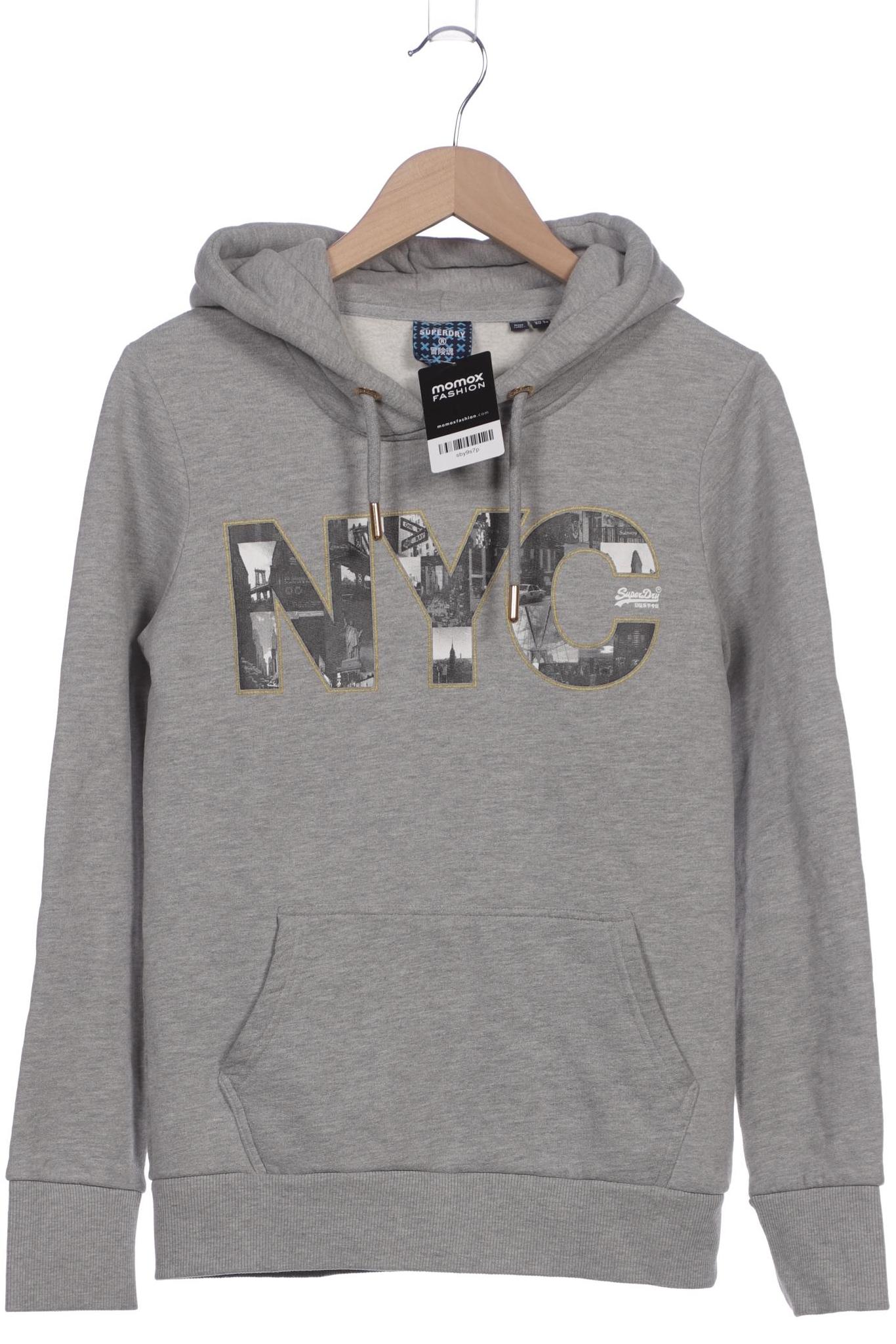 

Superdry Damen Kapuzenpullover, grau, Gr. 38