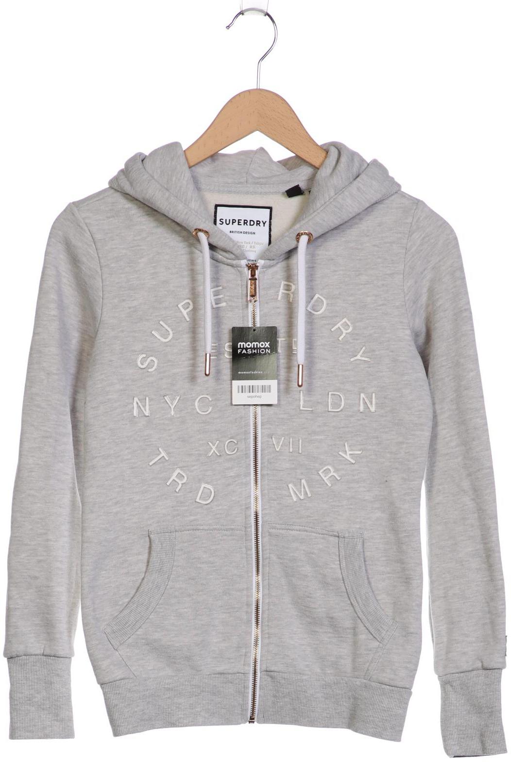 

Superdry Damen Kapuzenpullover, grau, Gr. 36