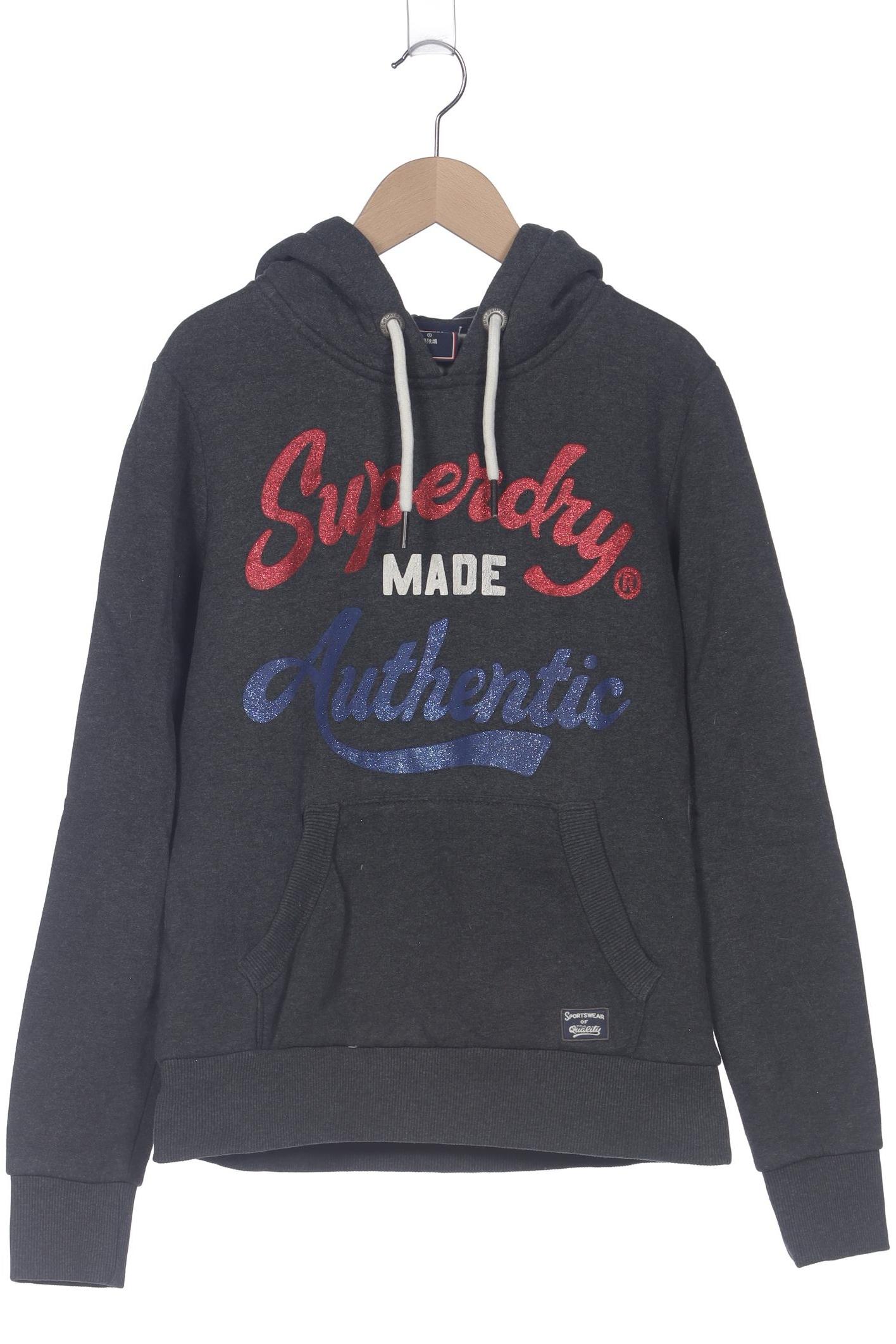 

Superdry Damen Kapuzenpullover, grau, Gr. 36