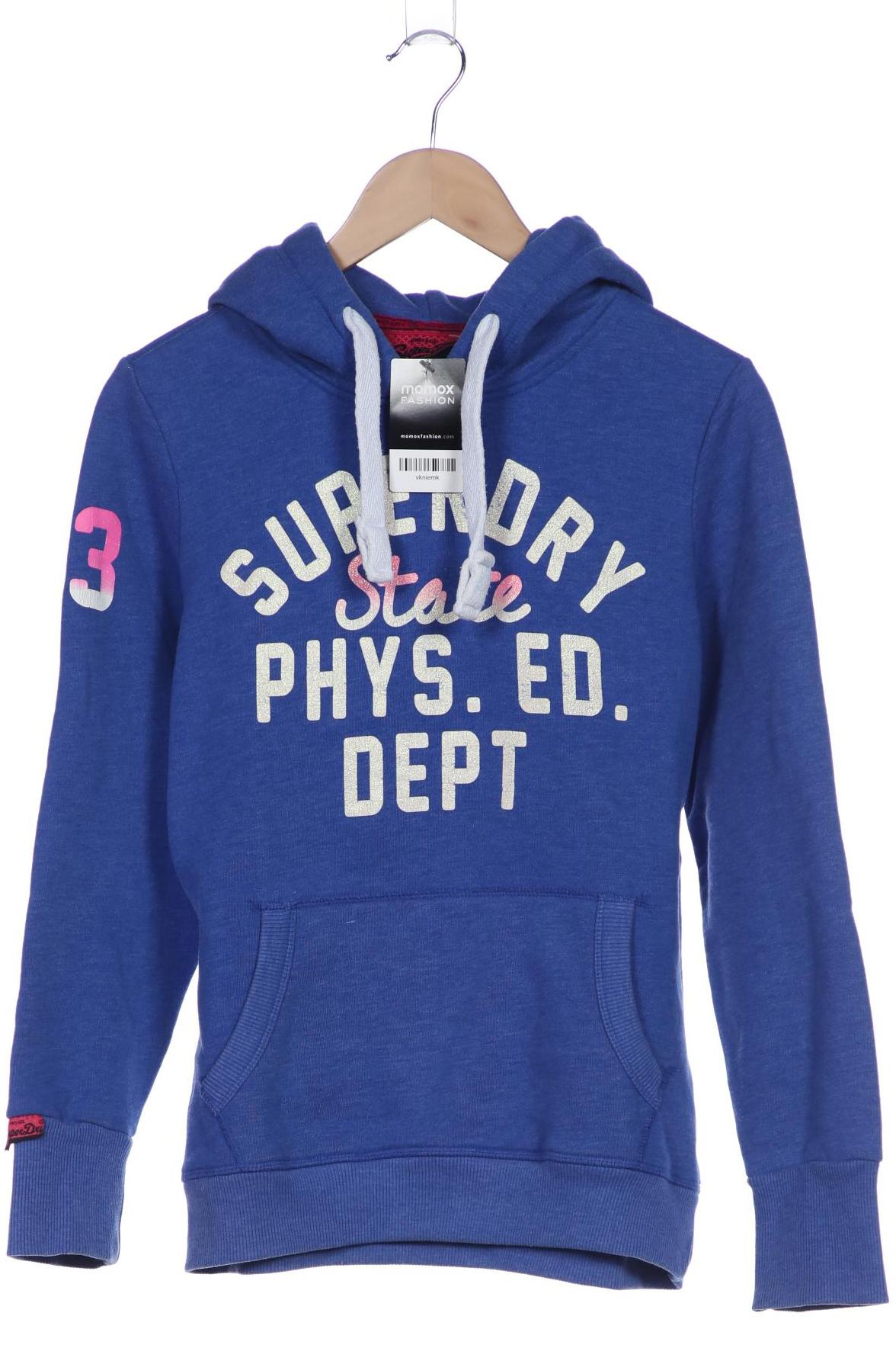 

Superdry Damen Kapuzenpullover, blau, Gr. 38