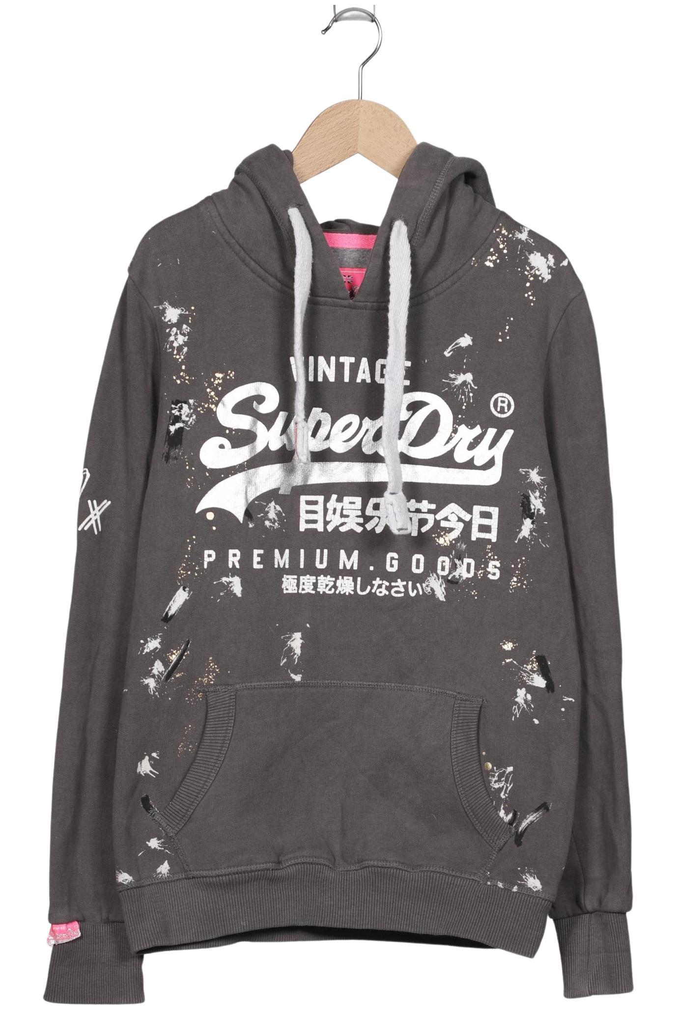 

Superdry Damen Kapuzenpullover, grau, Gr. 38