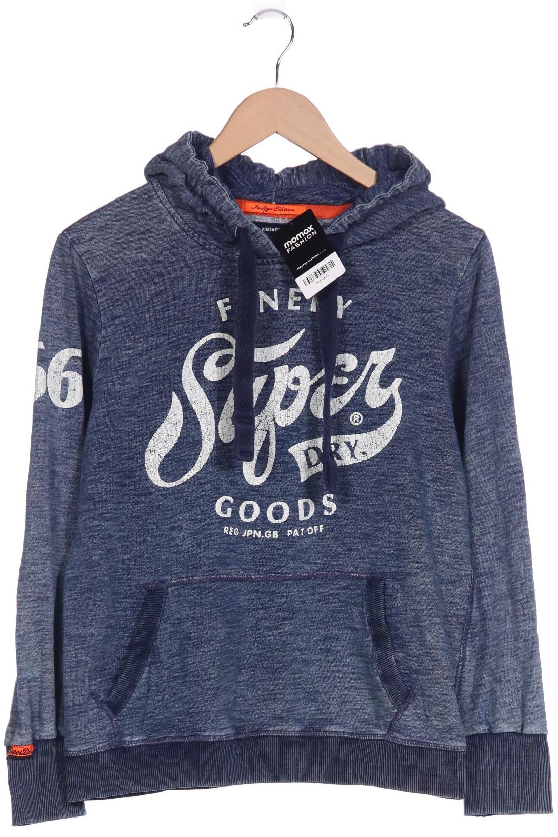 

Superdry Damen Kapuzenpullover, blau, Gr. 44