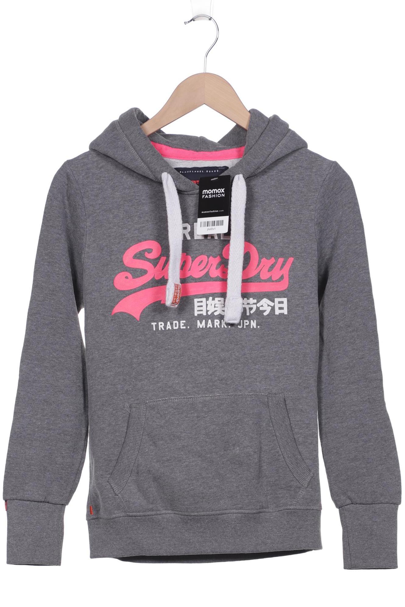 

Superdry Damen Kapuzenpullover, grau, Gr. 36
