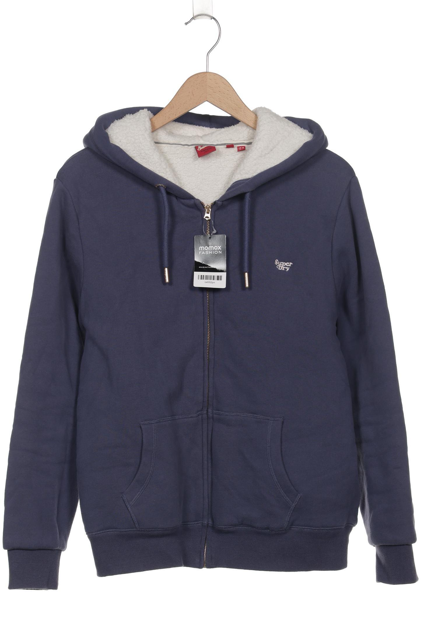 

Superdry Damen Kapuzenpullover, blau, Gr. 44