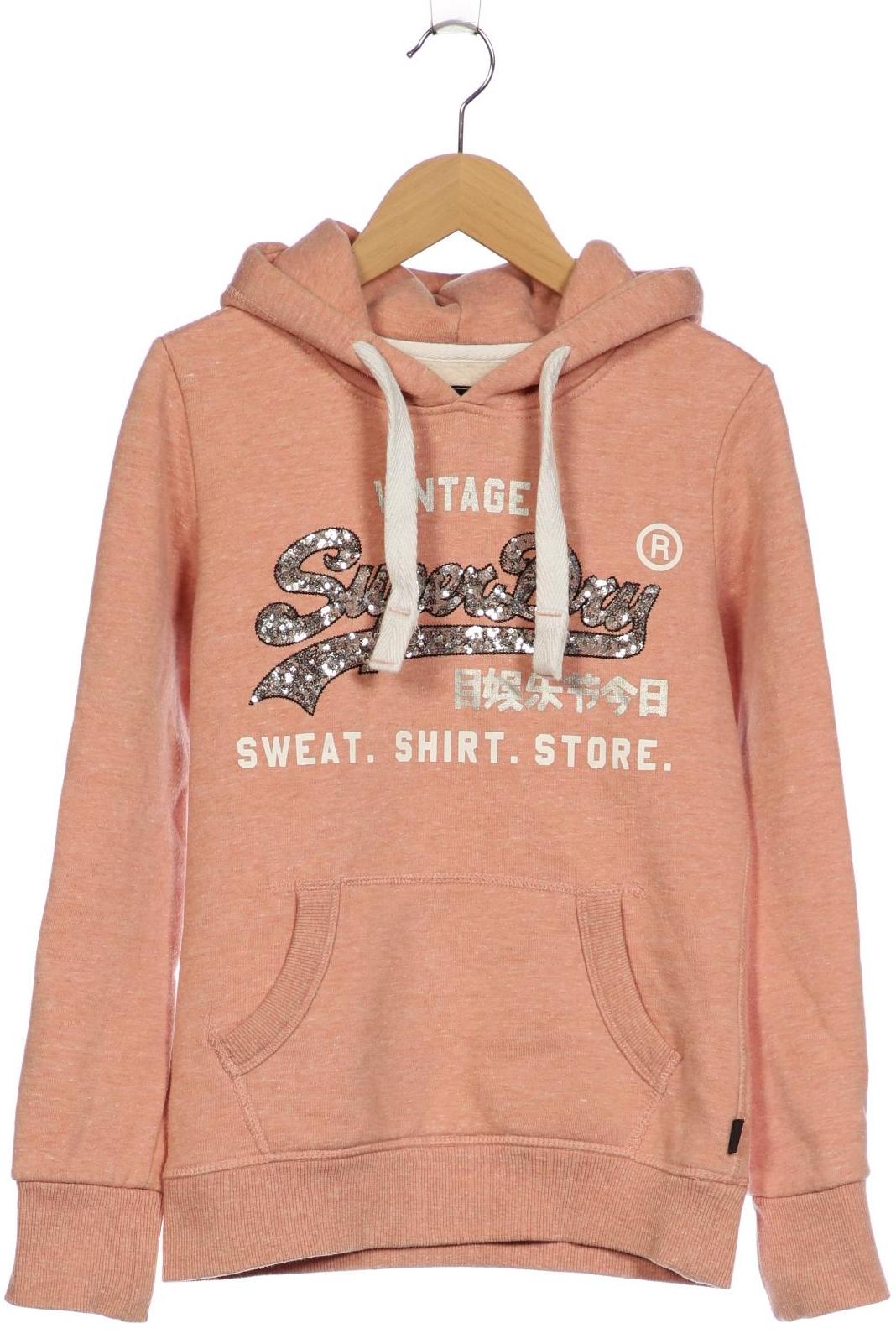 

Superdry Damen Kapuzenpullover, orange, Gr. 34