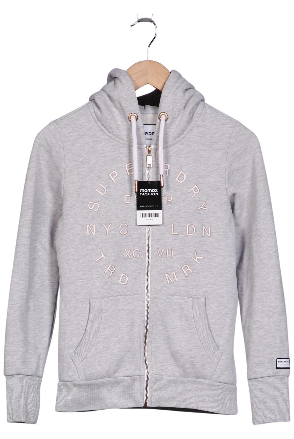 

Superdry Damen Kapuzenpullover, grau, Gr. 38
