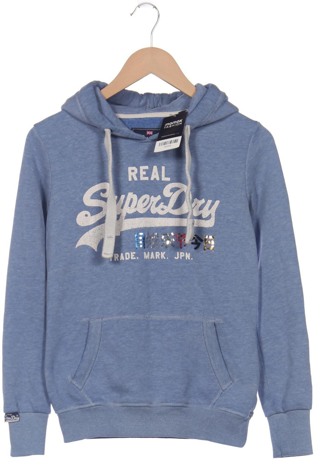 

Superdry Damen Kapuzenpullover, blau, Gr. 36