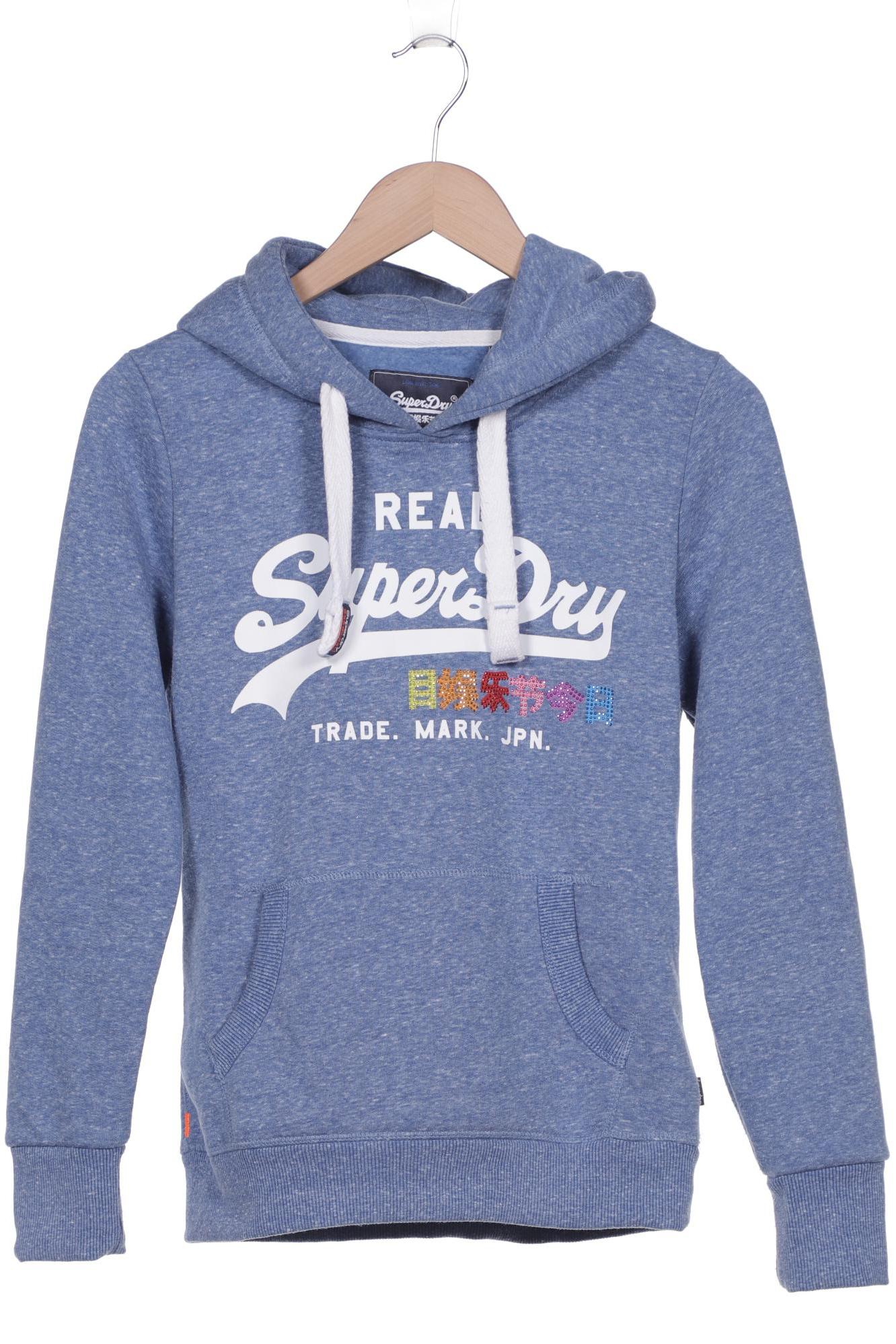 

Superdry Damen Kapuzenpullover, blau, Gr. 38