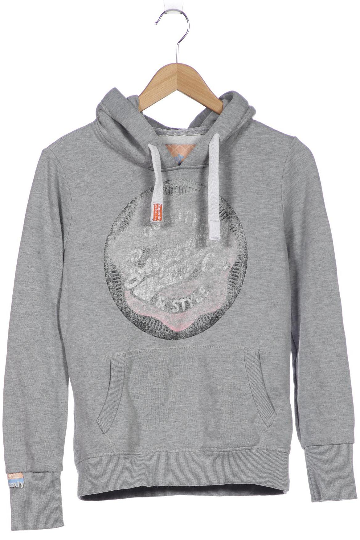 

Superdry Damen Kapuzenpullover, grau, Gr. 38