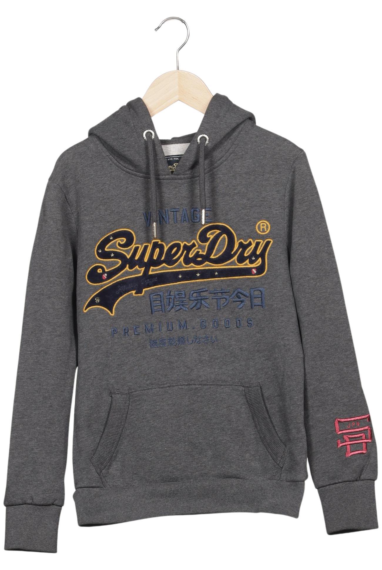 

Superdry Damen Kapuzenpullover, grau, Gr. 36