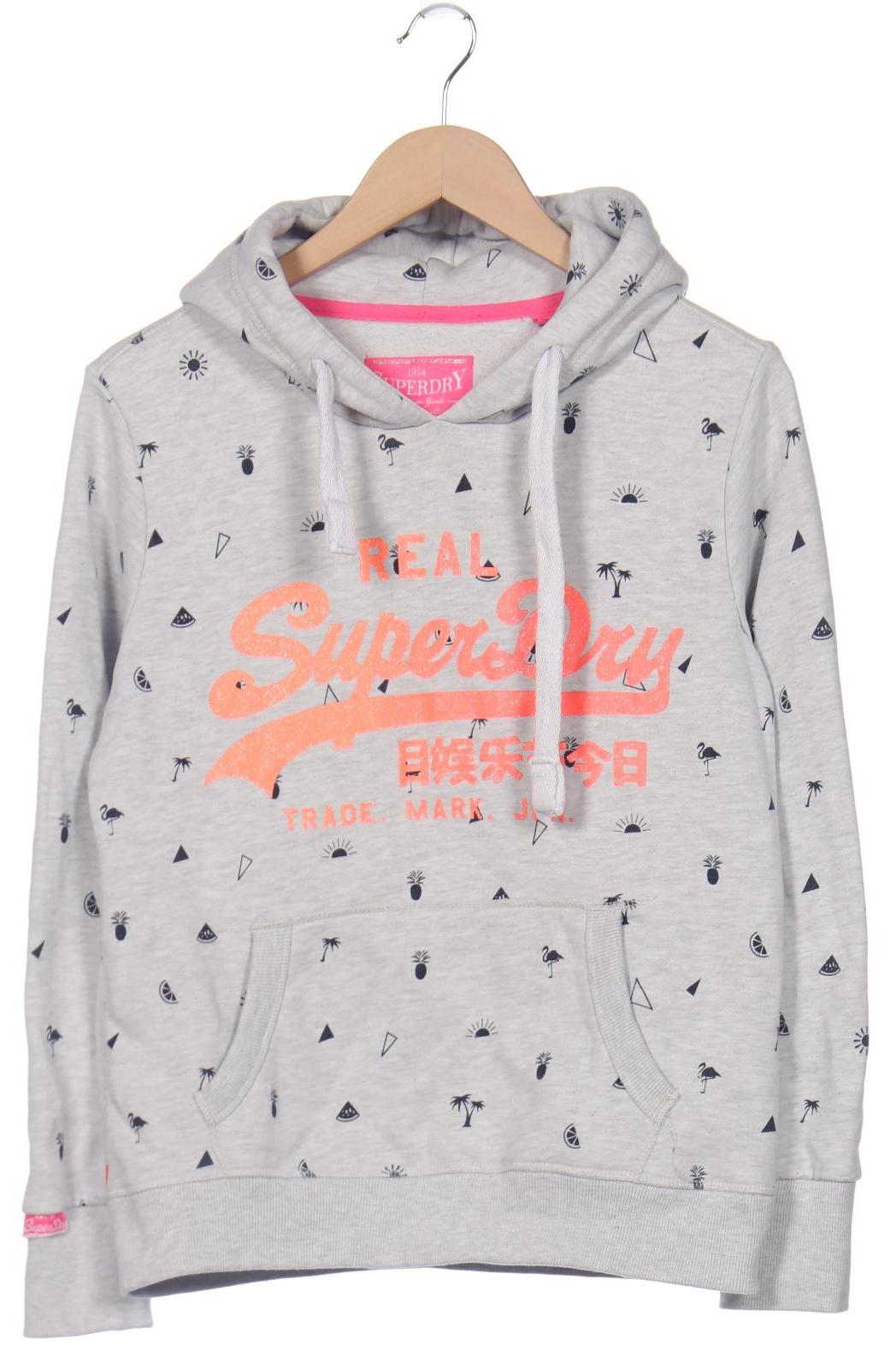 

Superdry Damen Kapuzenpullover, grau, Gr. 40