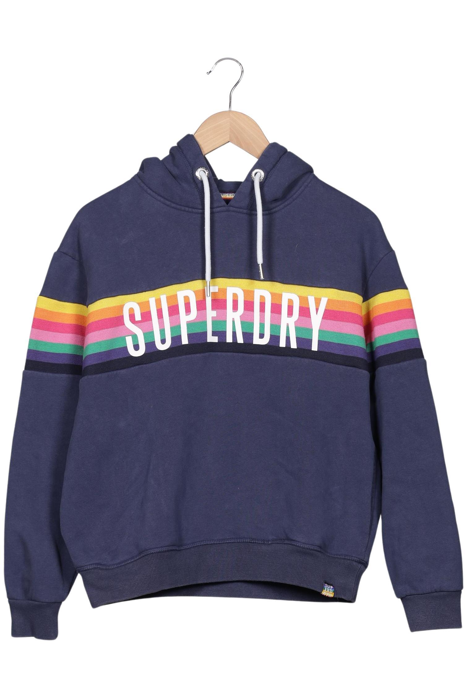 

Superdry Damen Kapuzenpullover, blau, Gr. 36