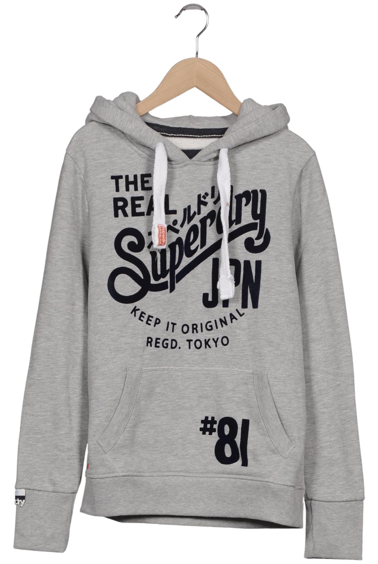 

Superdry Damen Kapuzenpullover, grau, Gr. 36