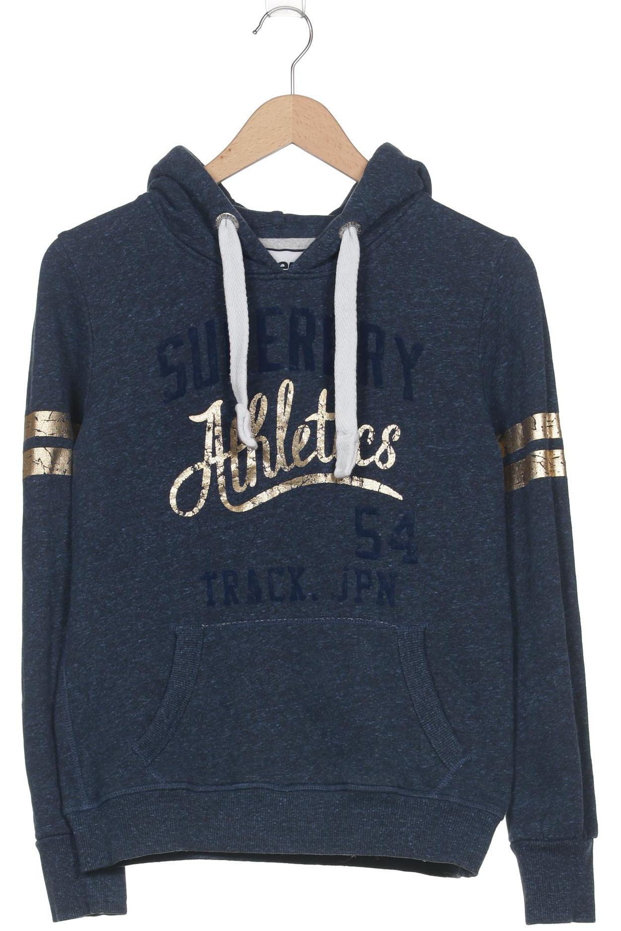 

Superdry Damen Kapuzenpullover, blau, Gr. 40