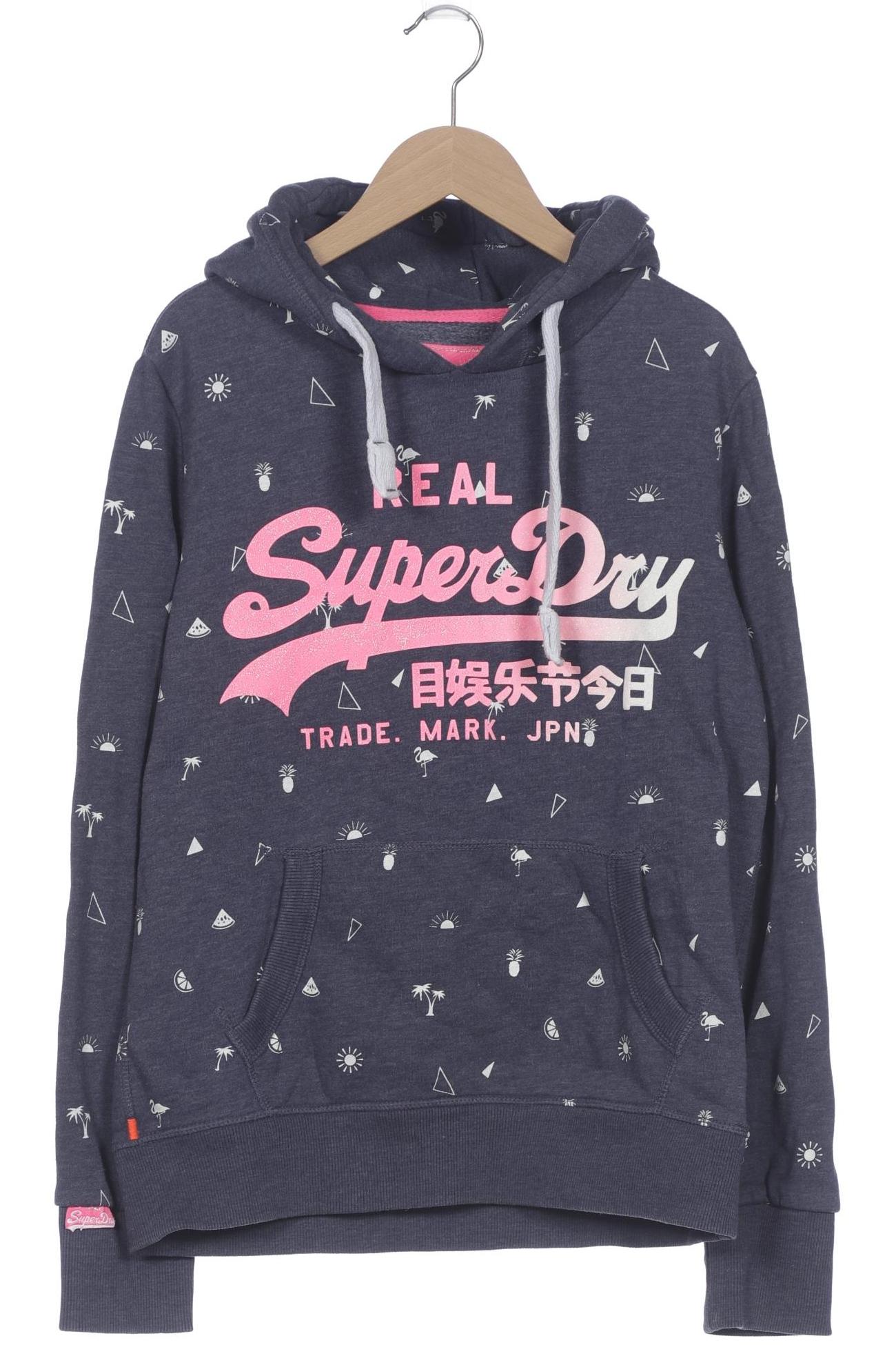 

Superdry Damen Kapuzenpullover, blau, Gr. 40