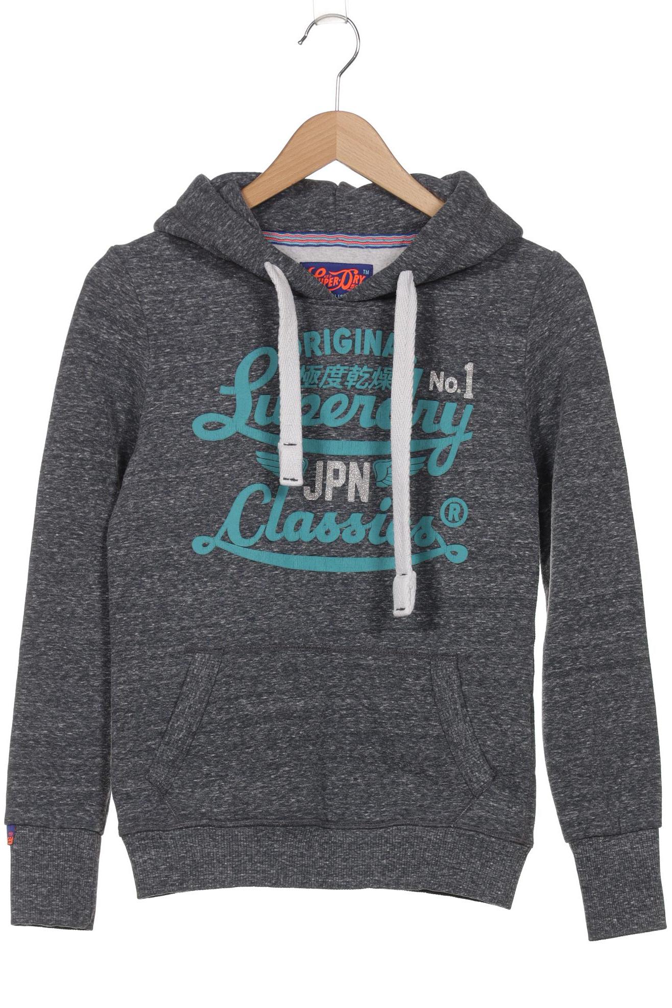 

Superdry Damen Kapuzenpullover, grau, Gr. 36