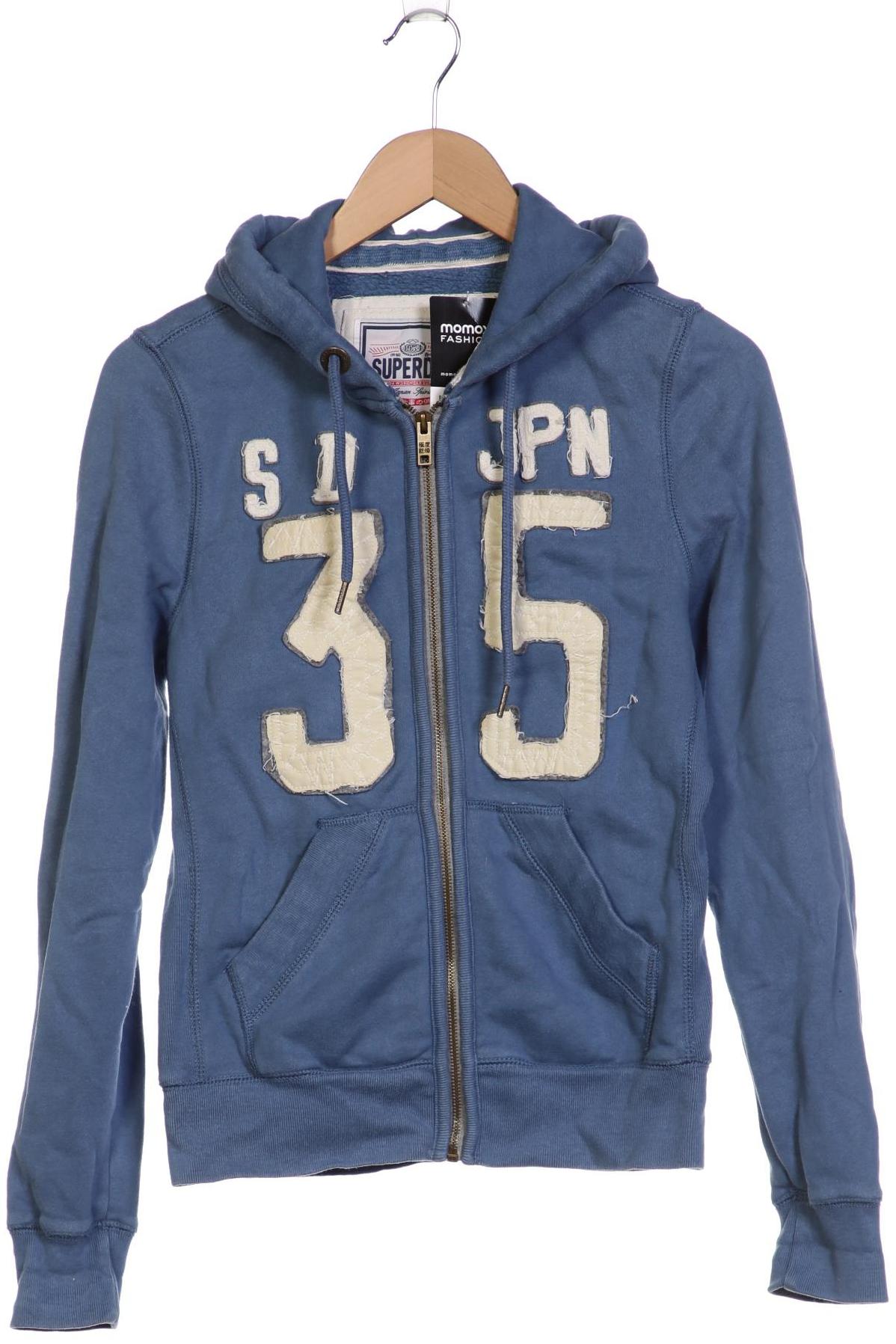 

Superdry Damen Kapuzenpullover, blau, Gr. 36