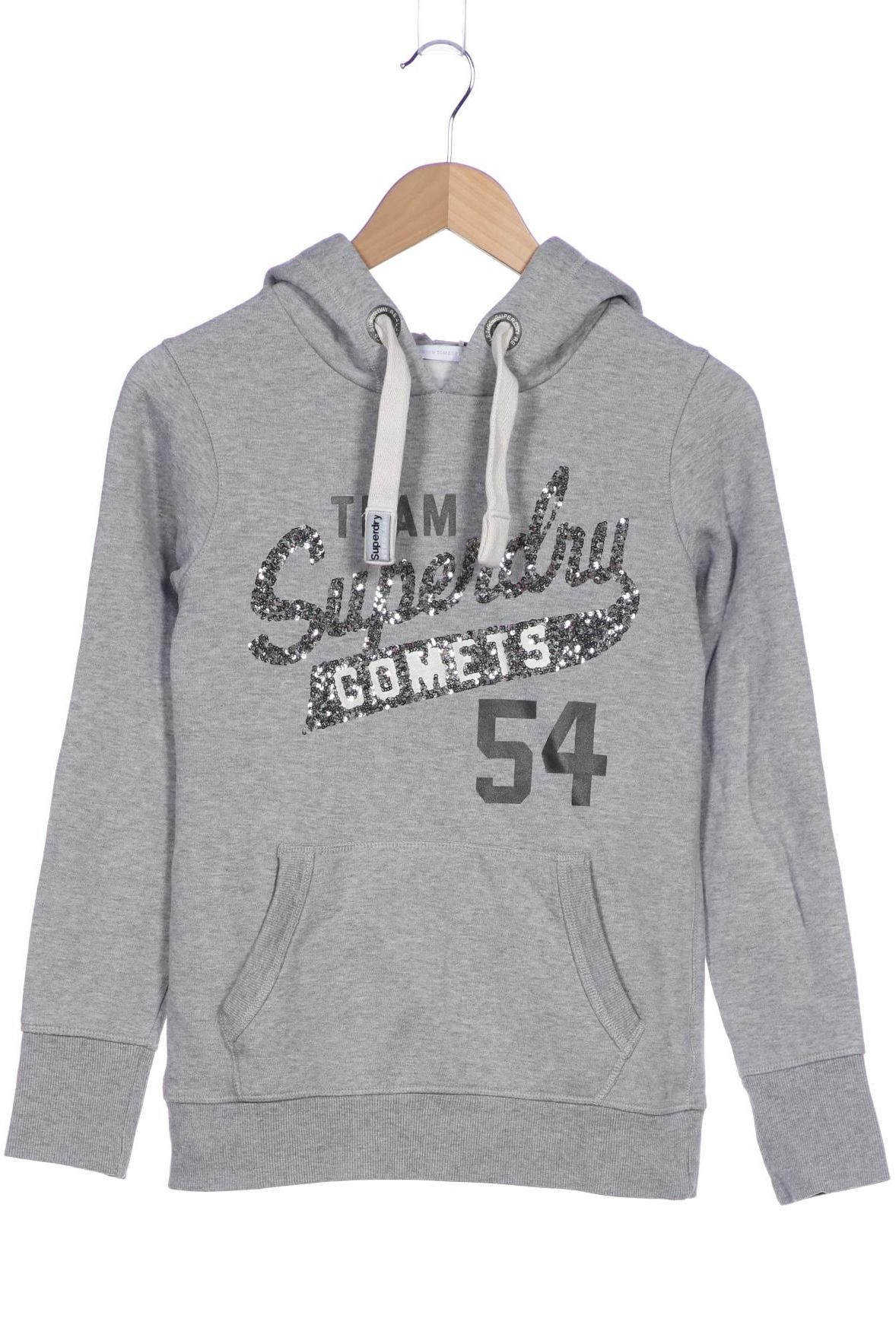 

Superdry Damen Kapuzenpullover, grau, Gr. 36