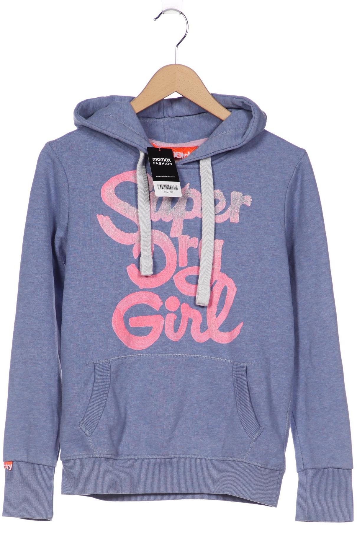 

Superdry Damen Kapuzenpullover, blau, Gr. 38