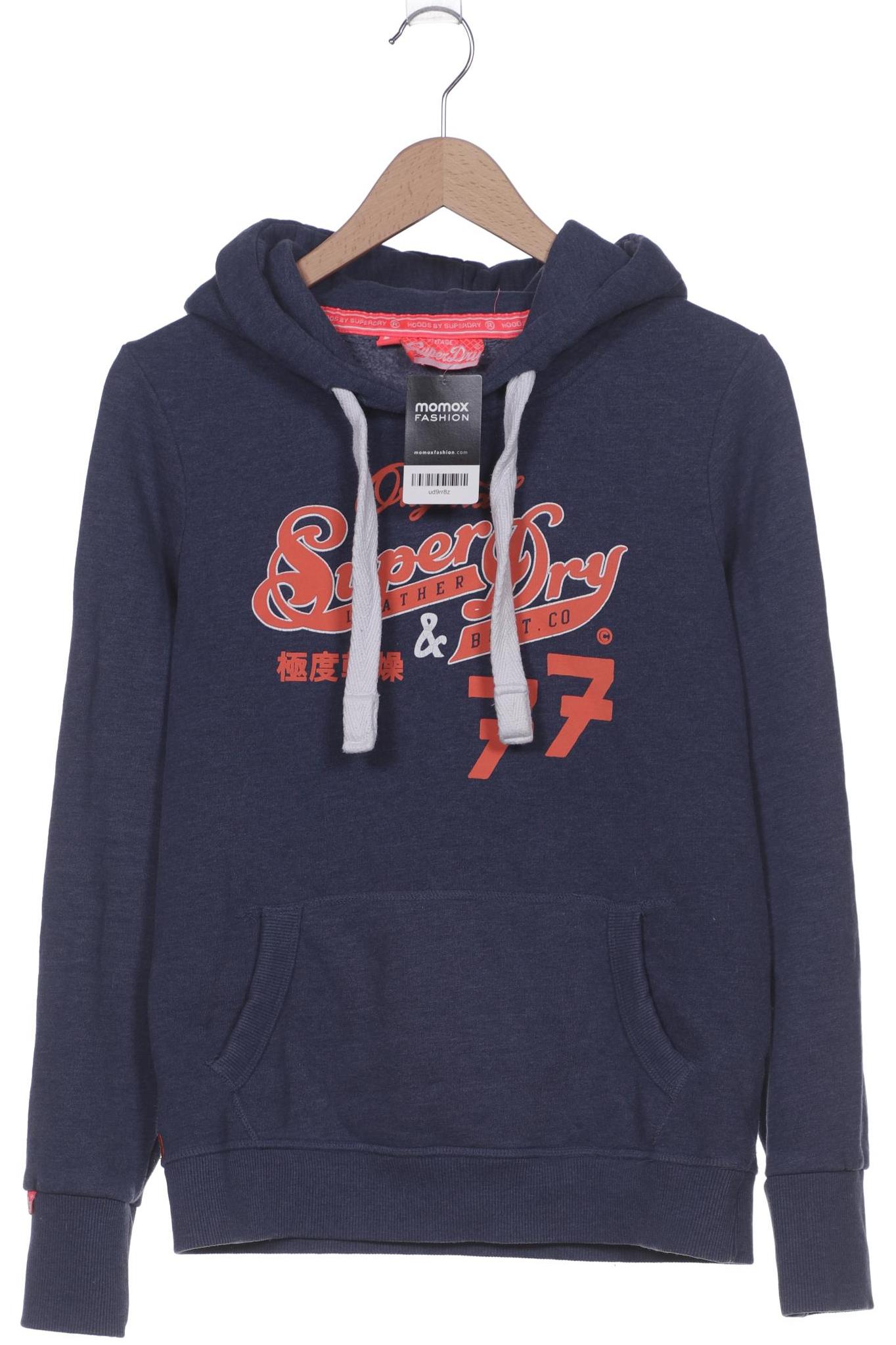 

Superdry Damen Kapuzenpullover, blau, Gr. 38