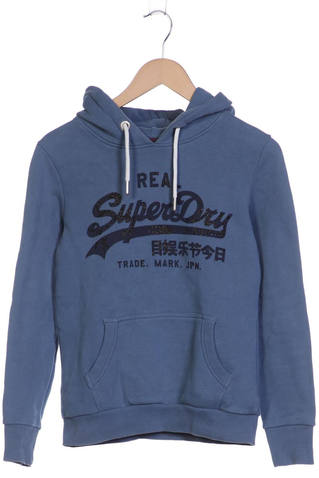 

Superdry Damen Kapuzenpullover, blau, Gr. 36