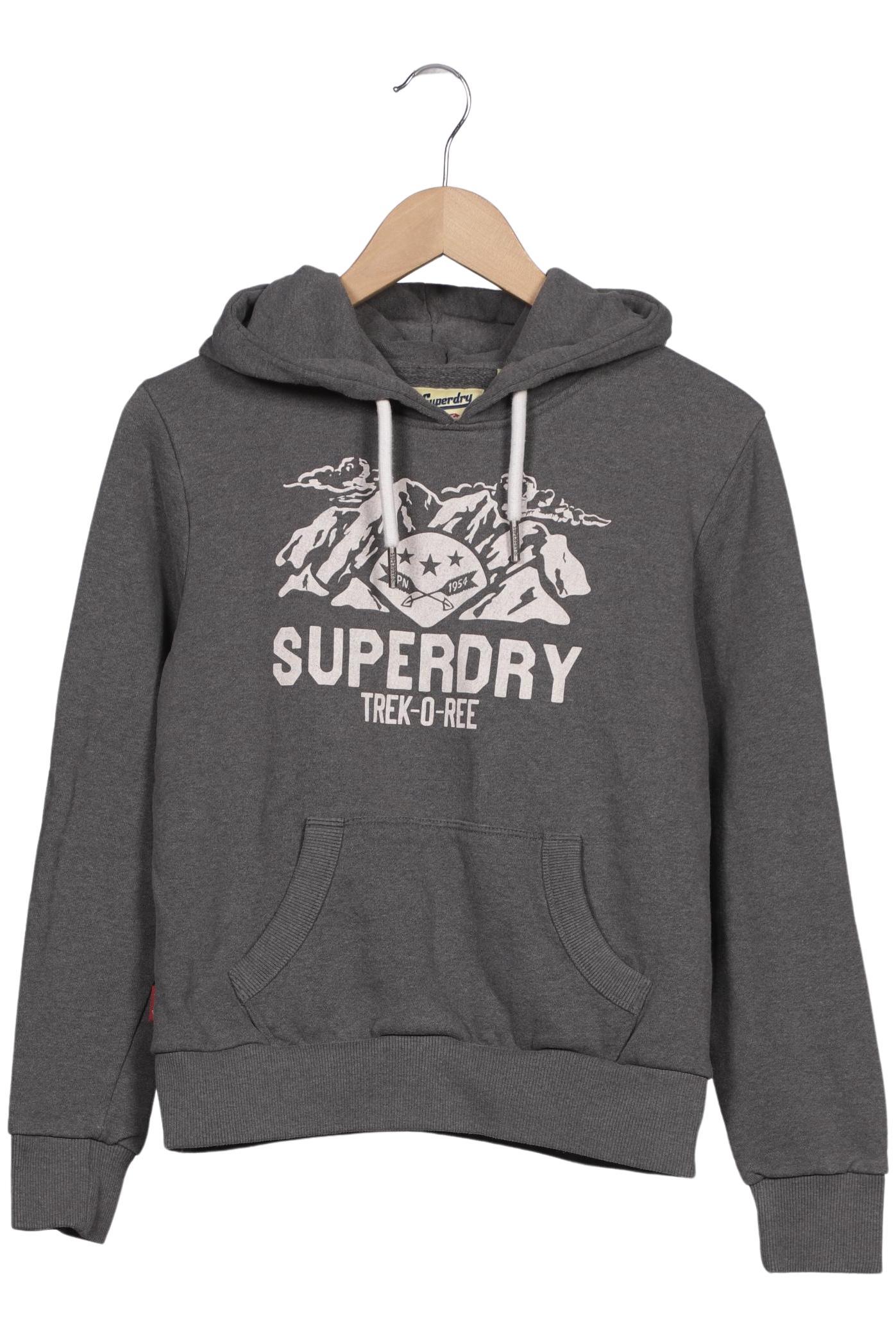 

Superdry Damen Kapuzenpullover, grau, Gr. 40