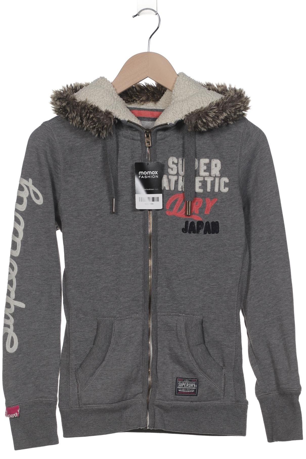 

Superdry Damen Kapuzenpullover, grau, Gr. 38