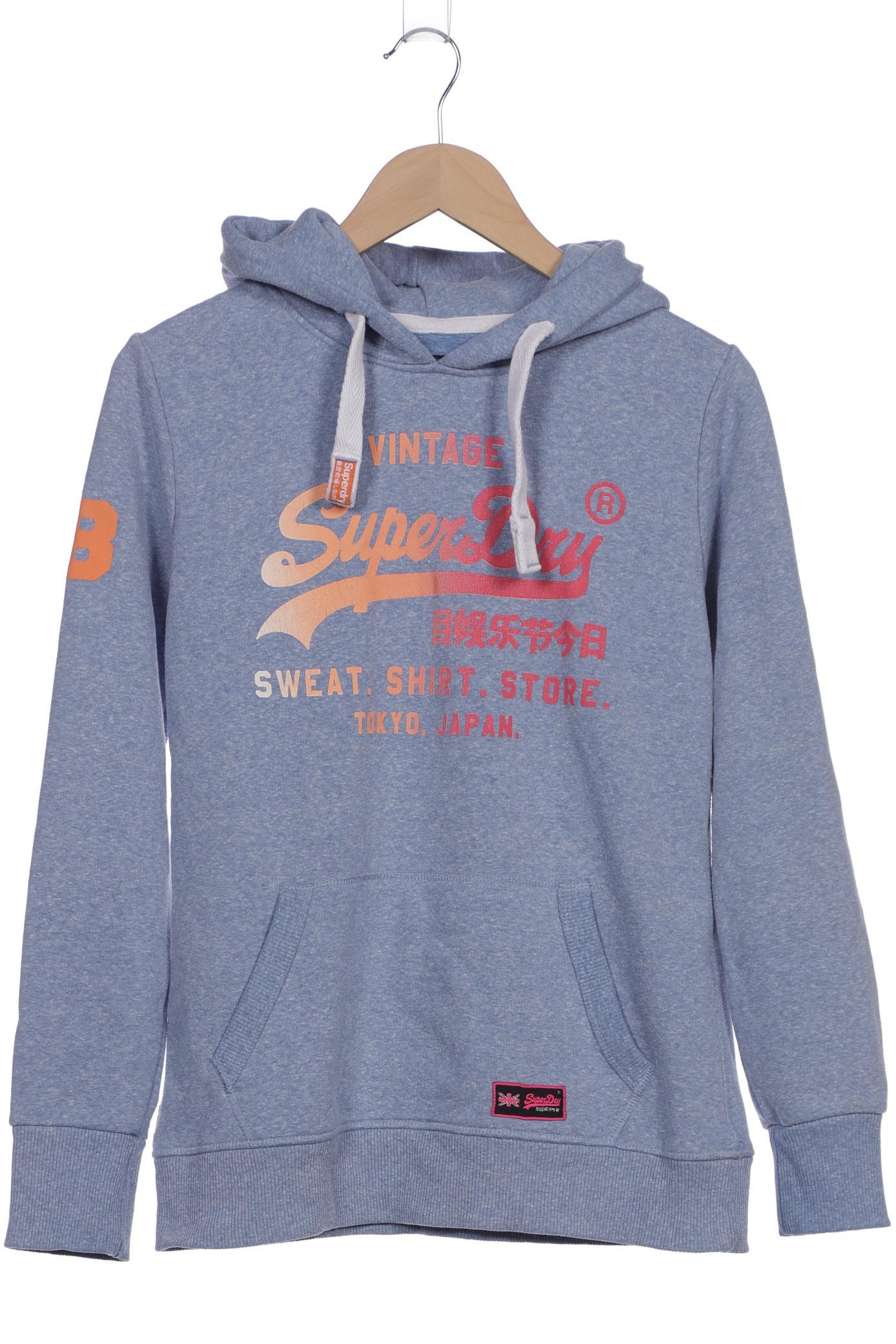 

Superdry Damen Kapuzenpullover, blau, Gr. 38
