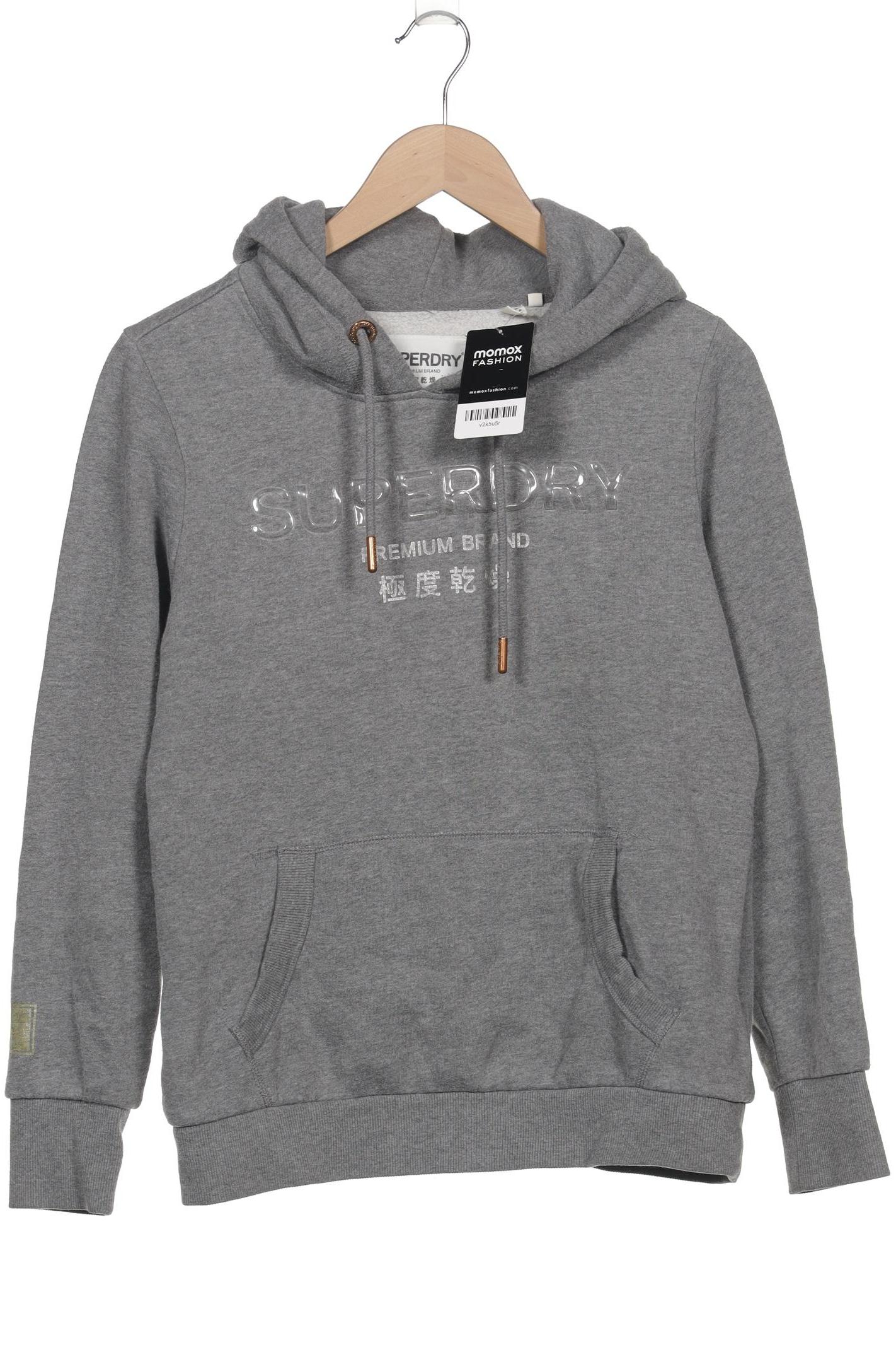 

Superdry Damen Kapuzenpullover, grau, Gr. 42