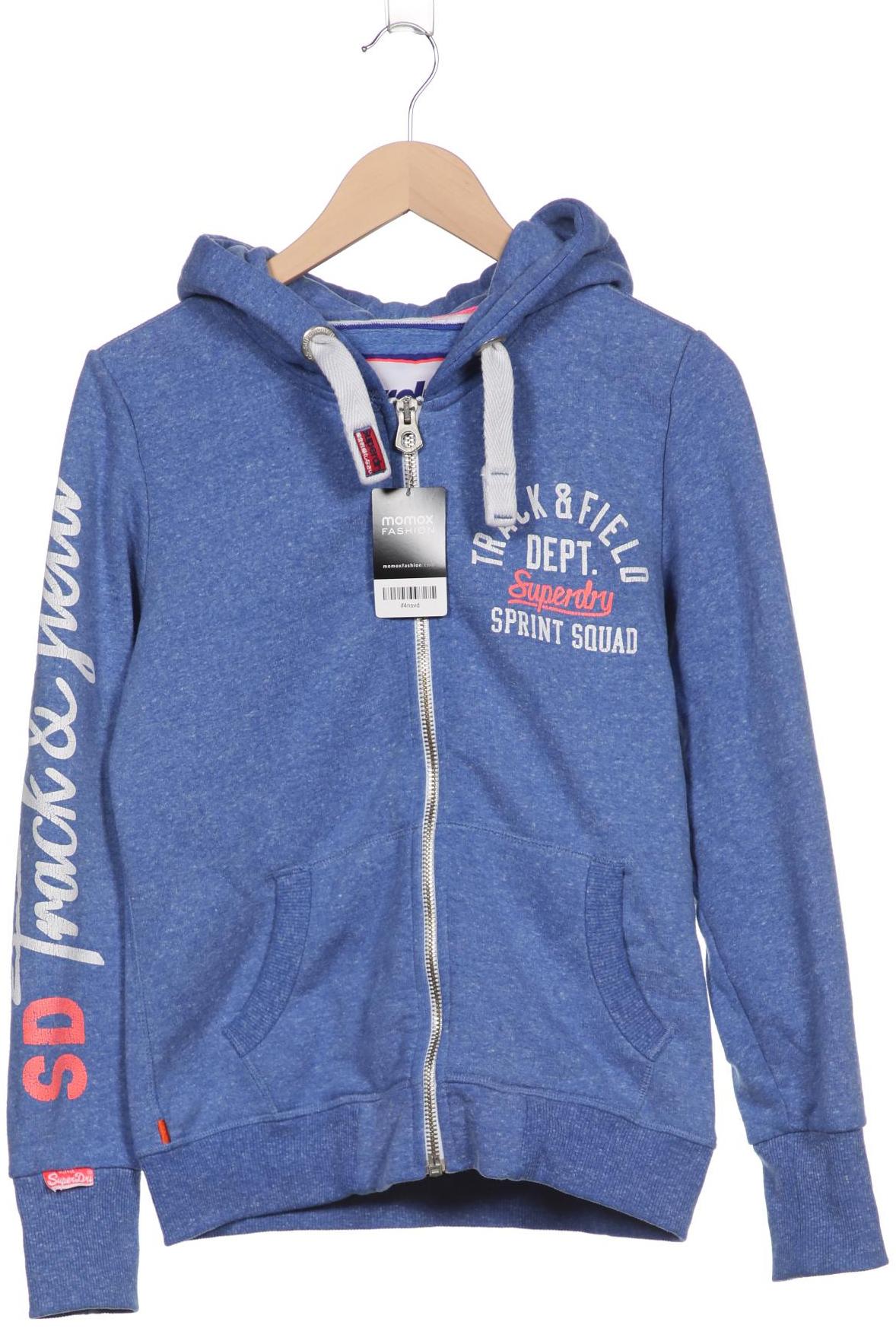 

Superdry Damen Kapuzenpullover, blau, Gr. 38
