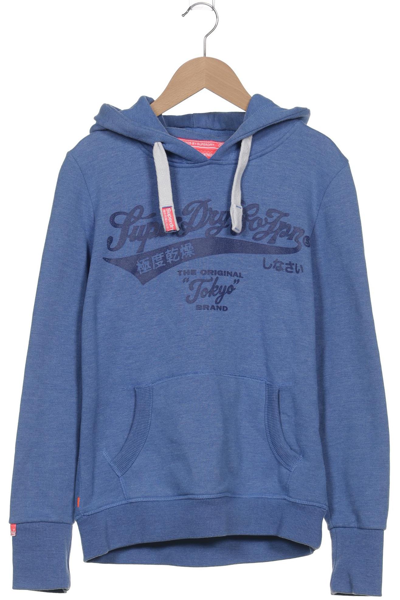 

Superdry Damen Kapuzenpullover, blau, Gr. 38