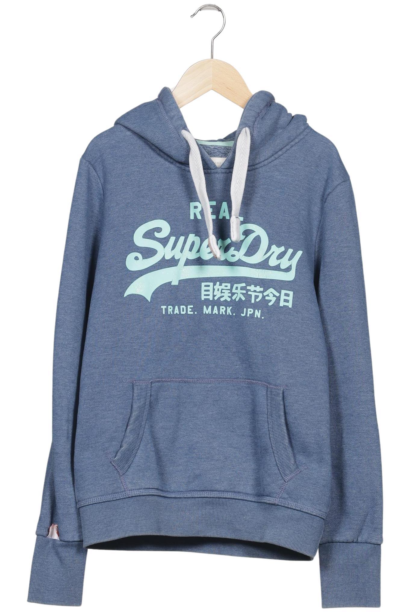 

Superdry Damen Kapuzenpullover, blau, Gr. 38