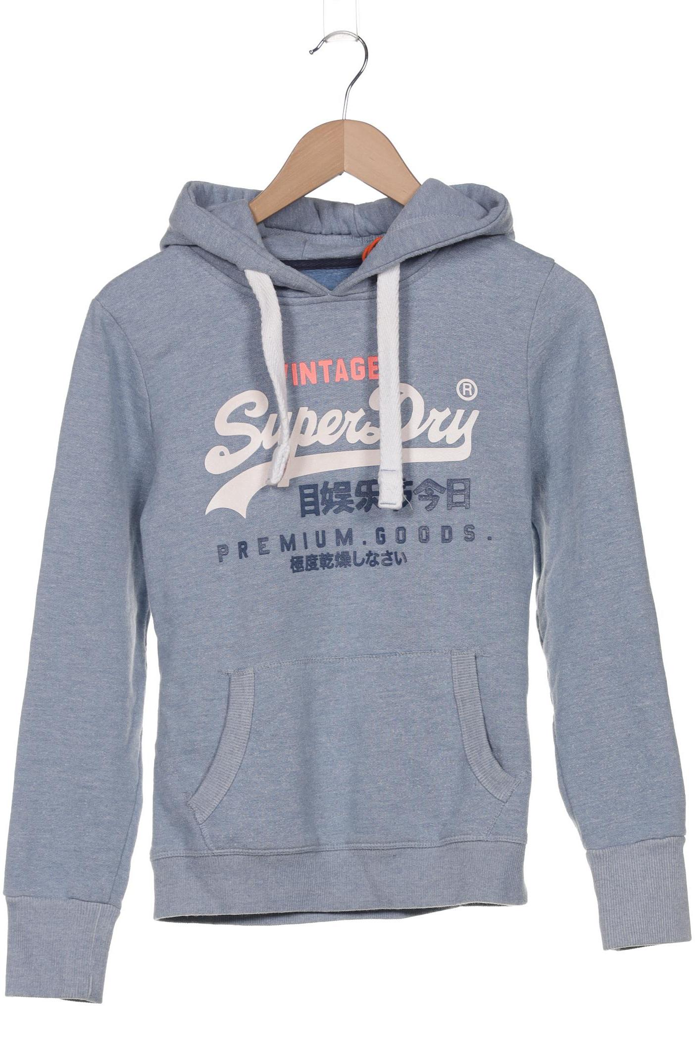 

Superdry Damen Kapuzenpullover, blau, Gr. 36