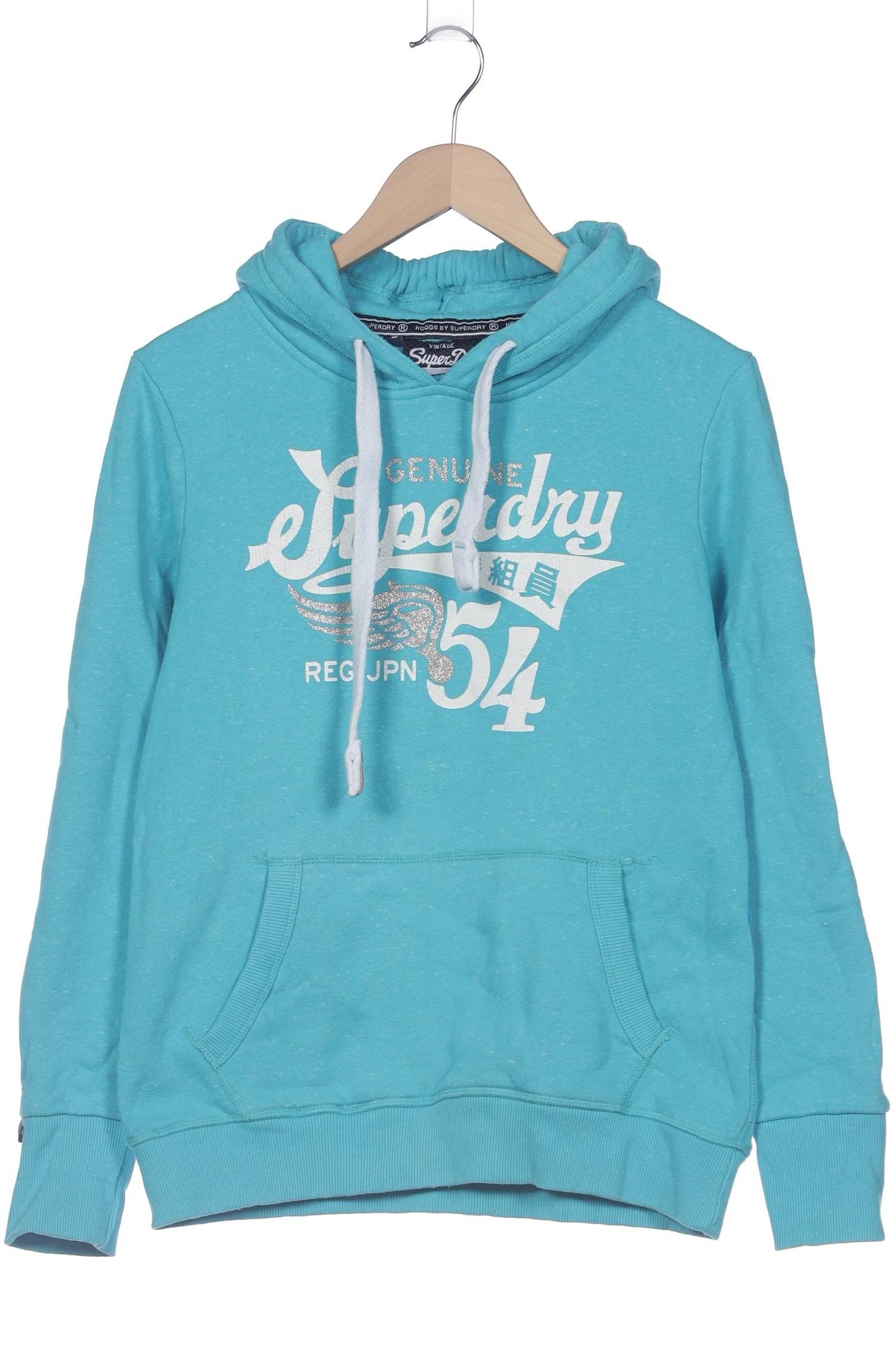 

Superdry Damen Kapuzenpullover, blau, Gr. 42