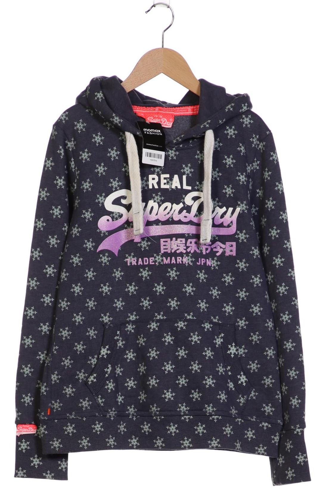 

Superdry Damen Kapuzenpullover, blau, Gr. 38