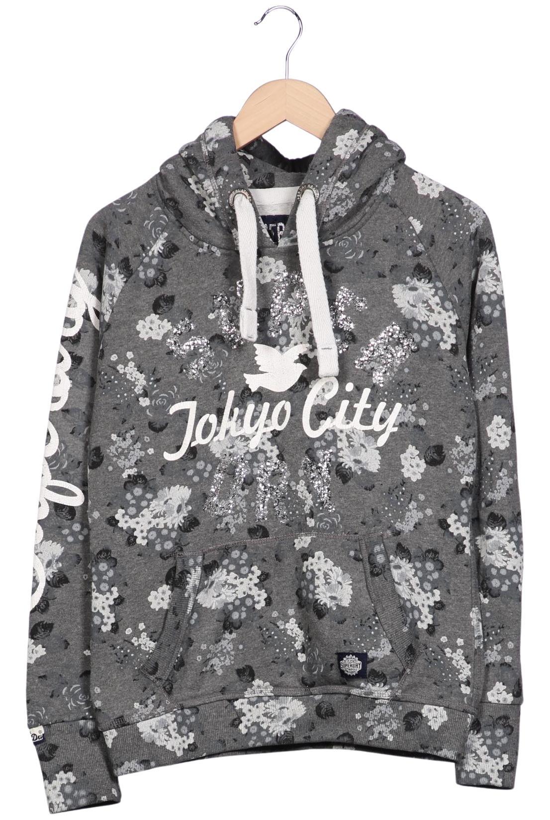 

Superdry Damen Kapuzenpullover, grau, Gr. 38