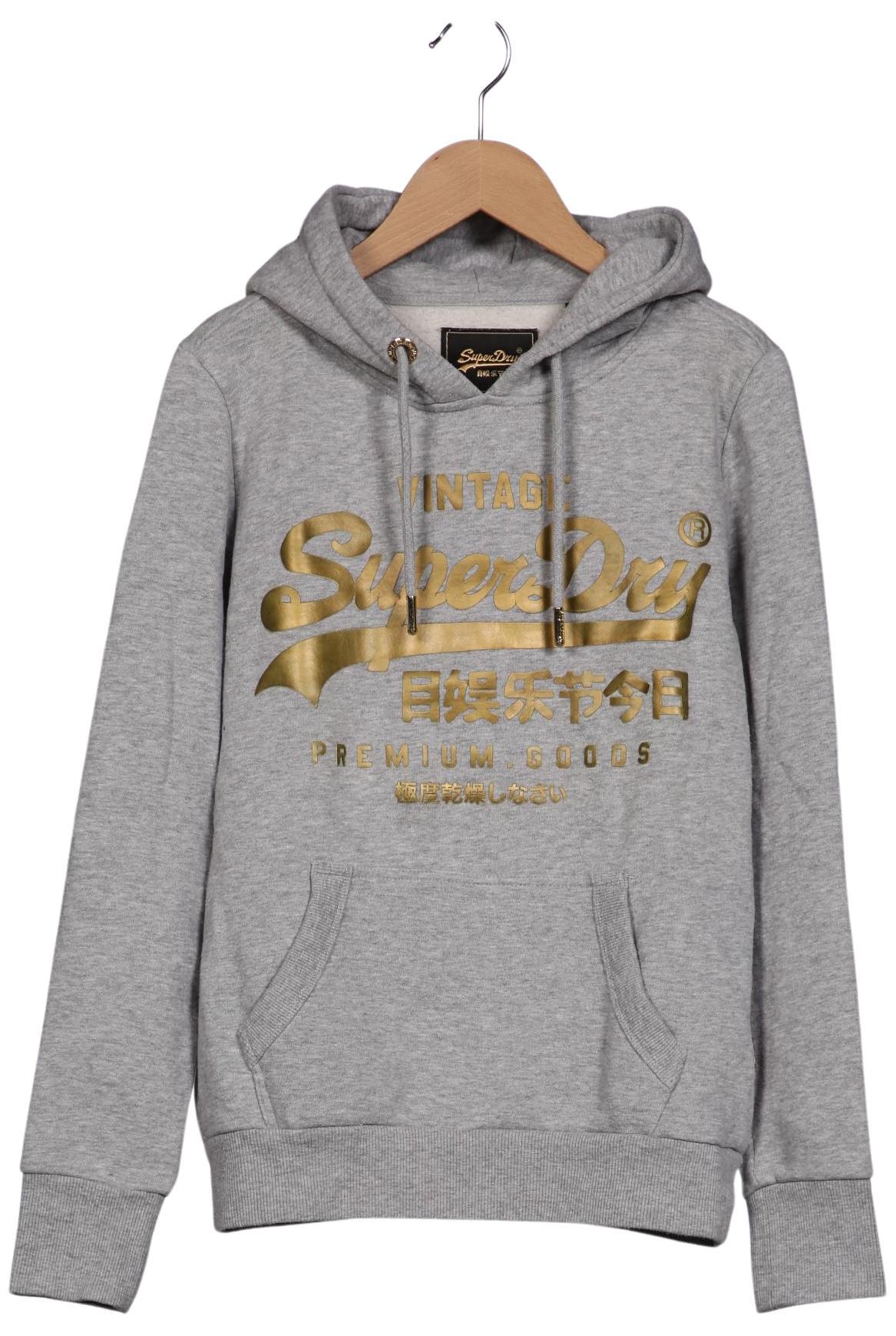 

Superdry Damen Kapuzenpullover, grau, Gr. 36