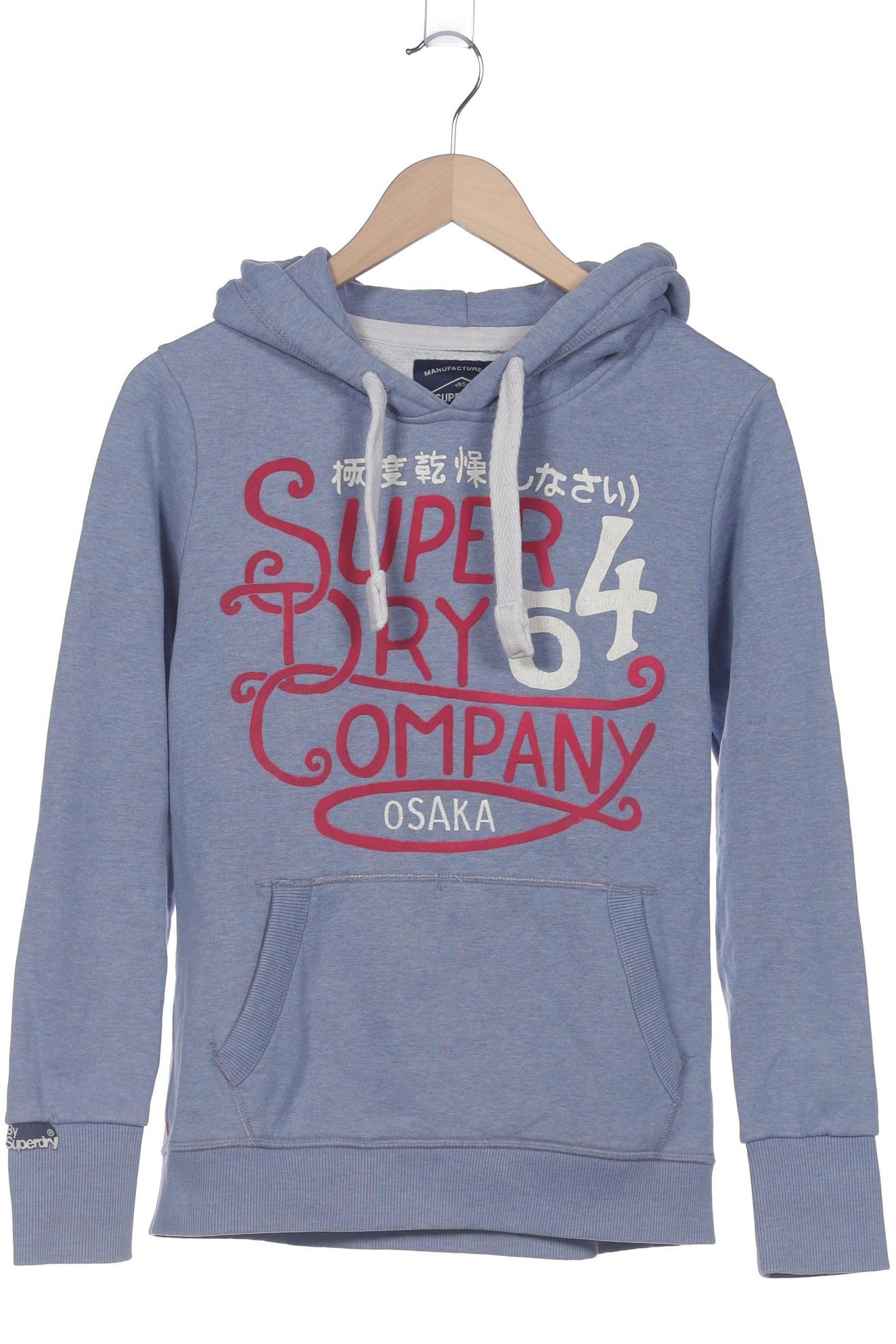 

Superdry Damen Kapuzenpullover, blau, Gr. 38
