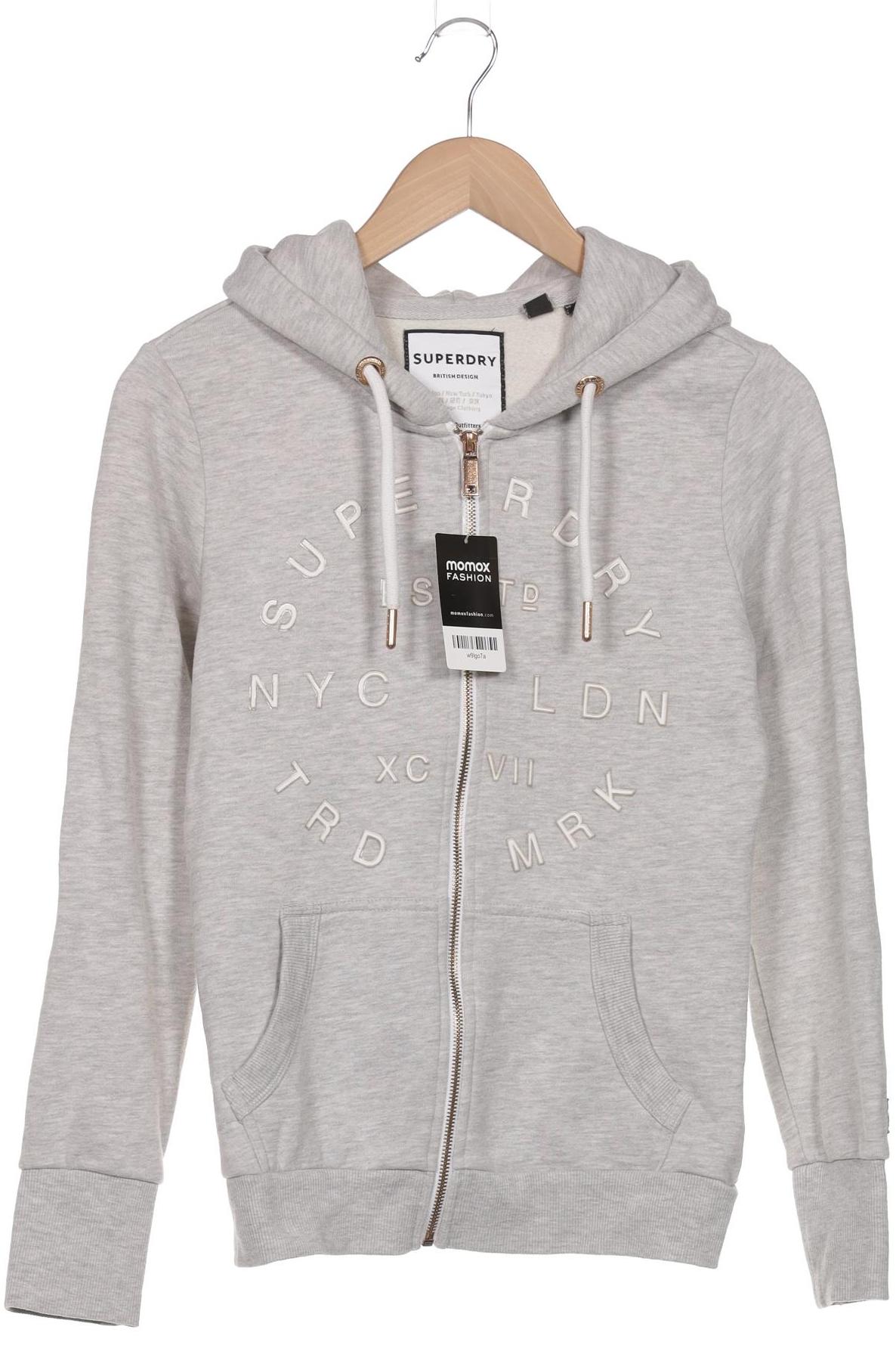 

Superdry Damen Kapuzenpullover, grau, Gr. 38