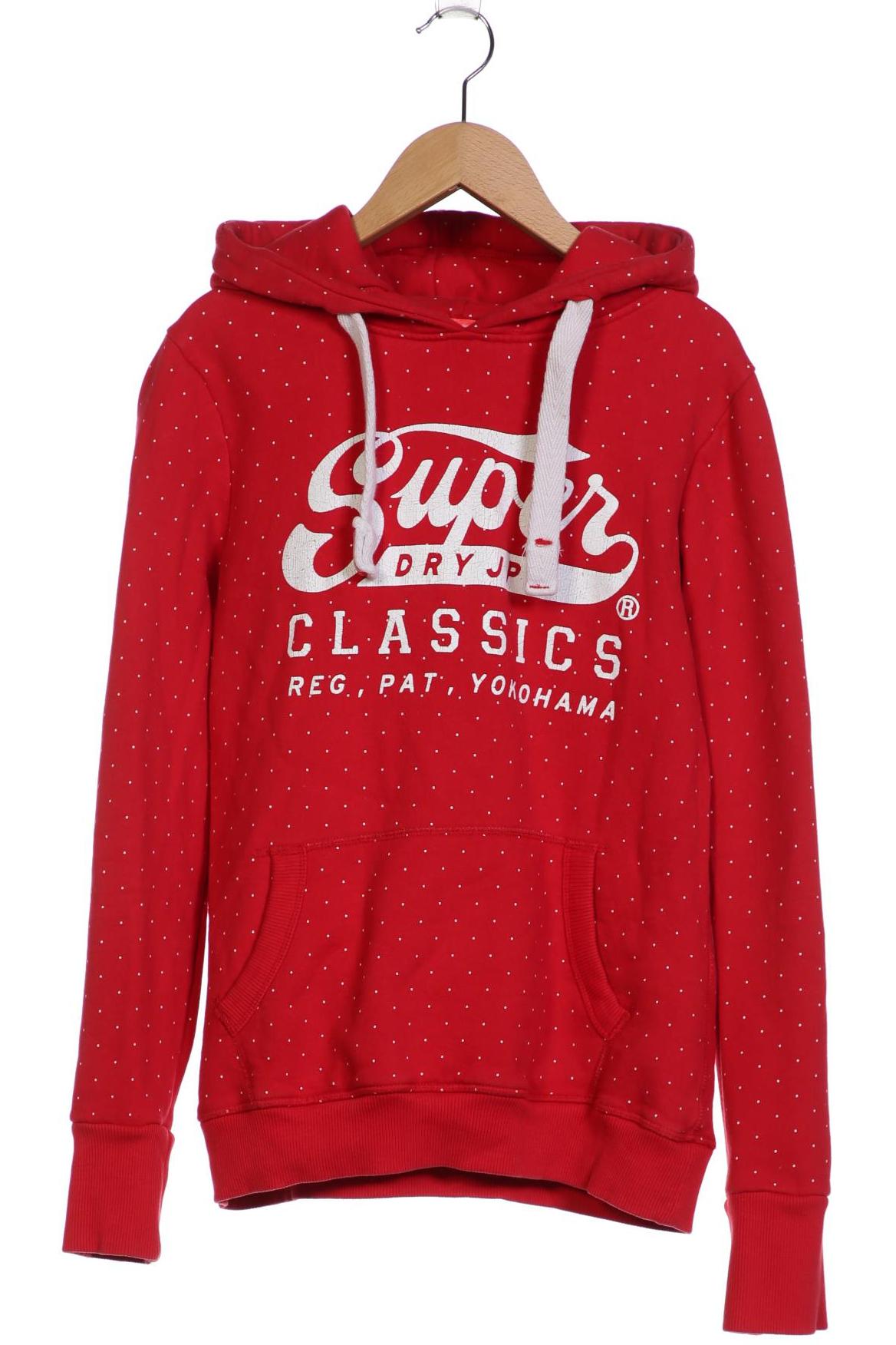 

Superdry Damen Kapuzenpullover, rot, Gr. 38